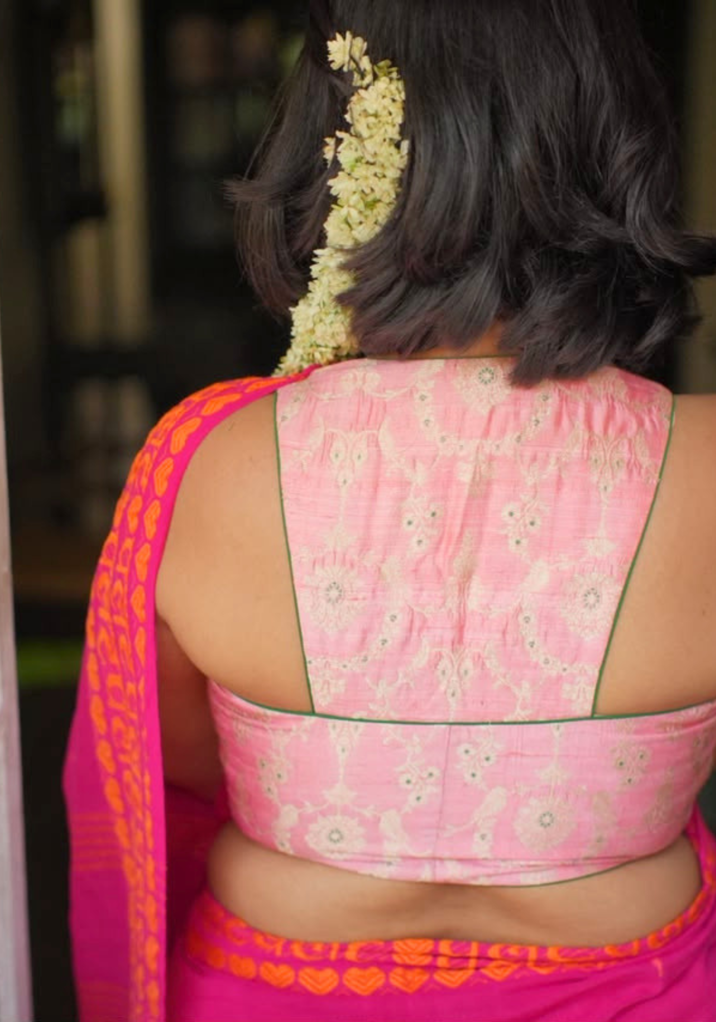 CANDYFLOSS BROCADE RACERBACK BLOUSE