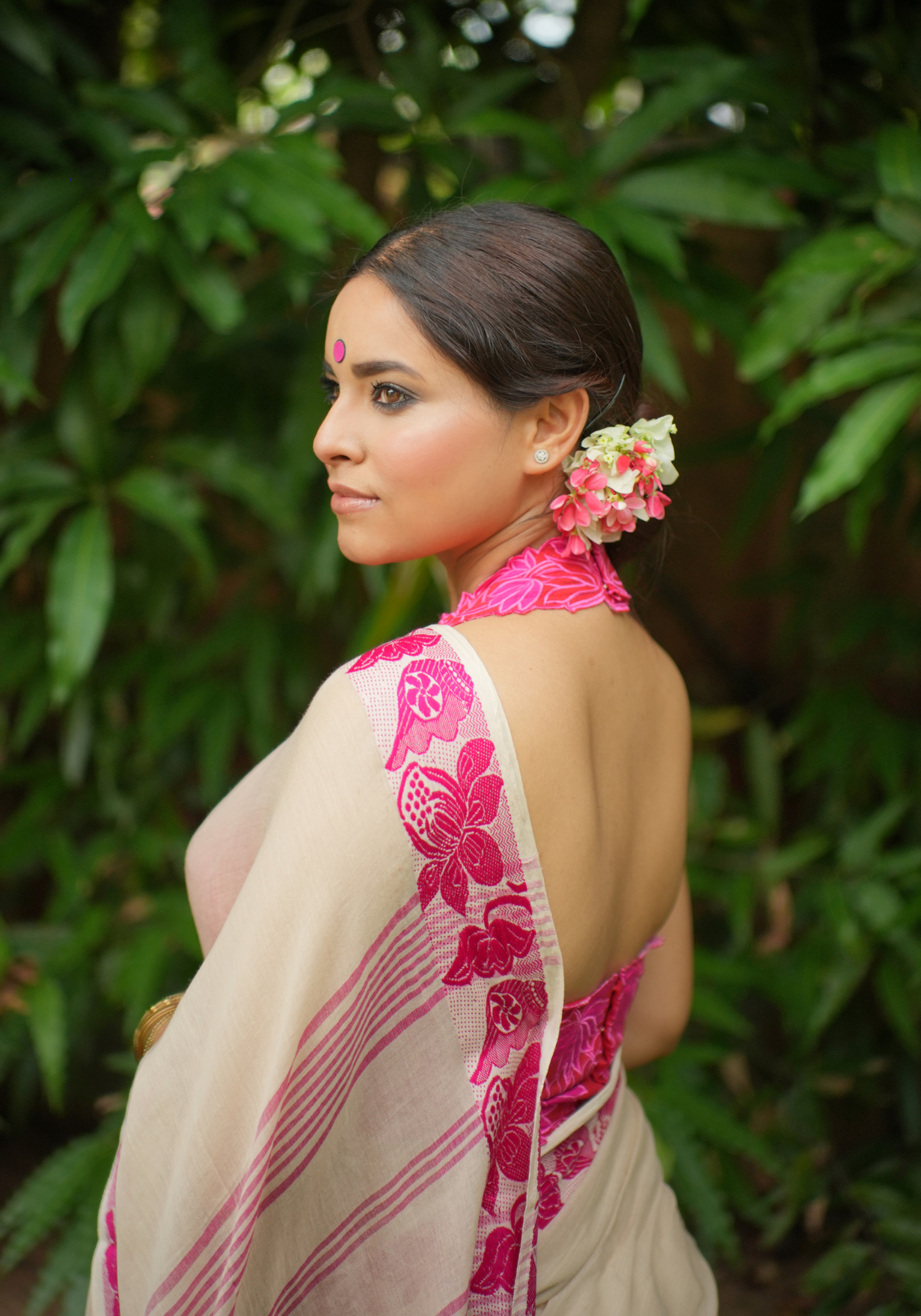 CHANDAN PADMA SHANKHA SAREE