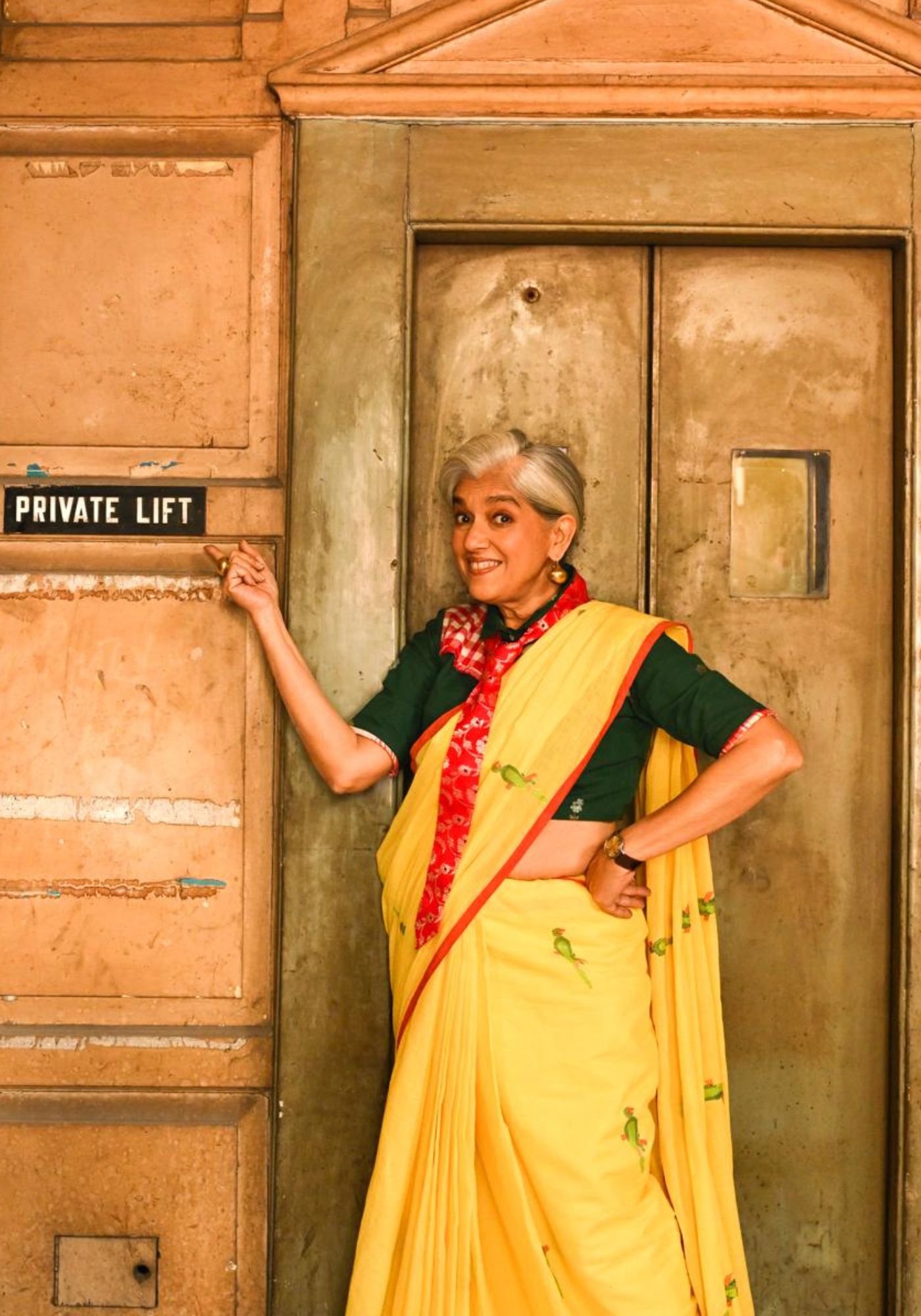 CUSTARD YELLOW TIYA JAMDANI SAREE