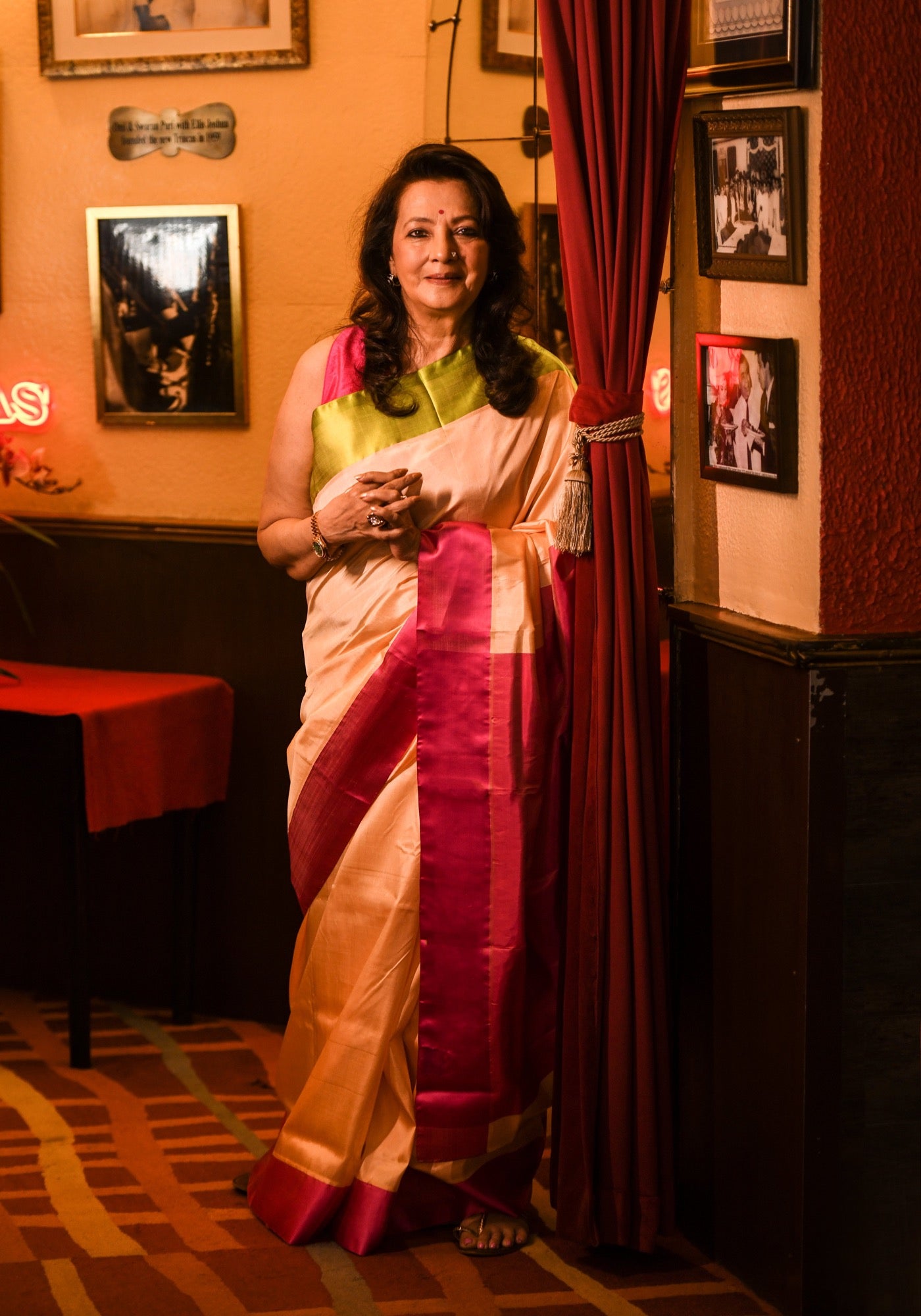 CARAMEL CUSTARD GOROD SAREE