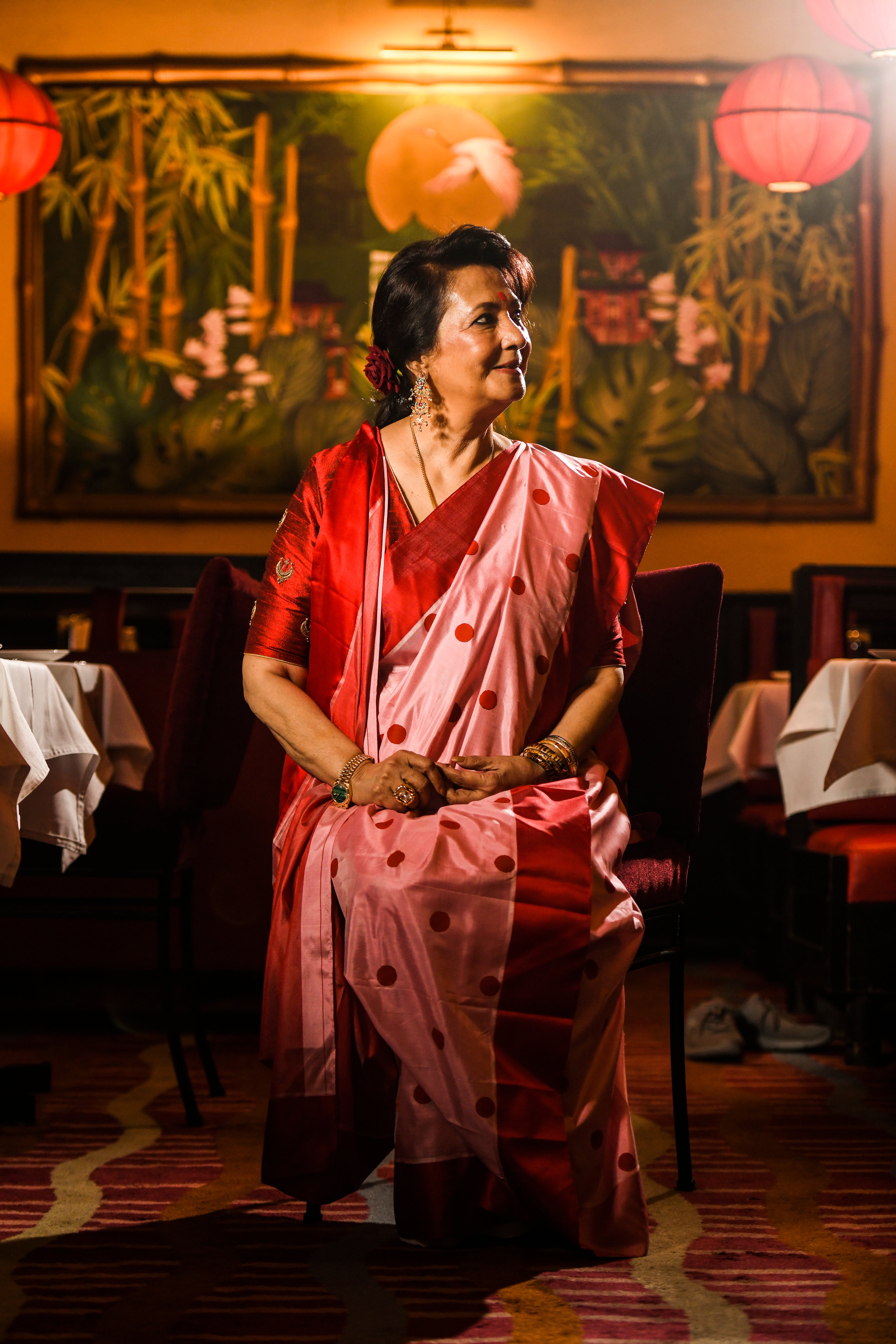 RED VELVET GOROD SAREE