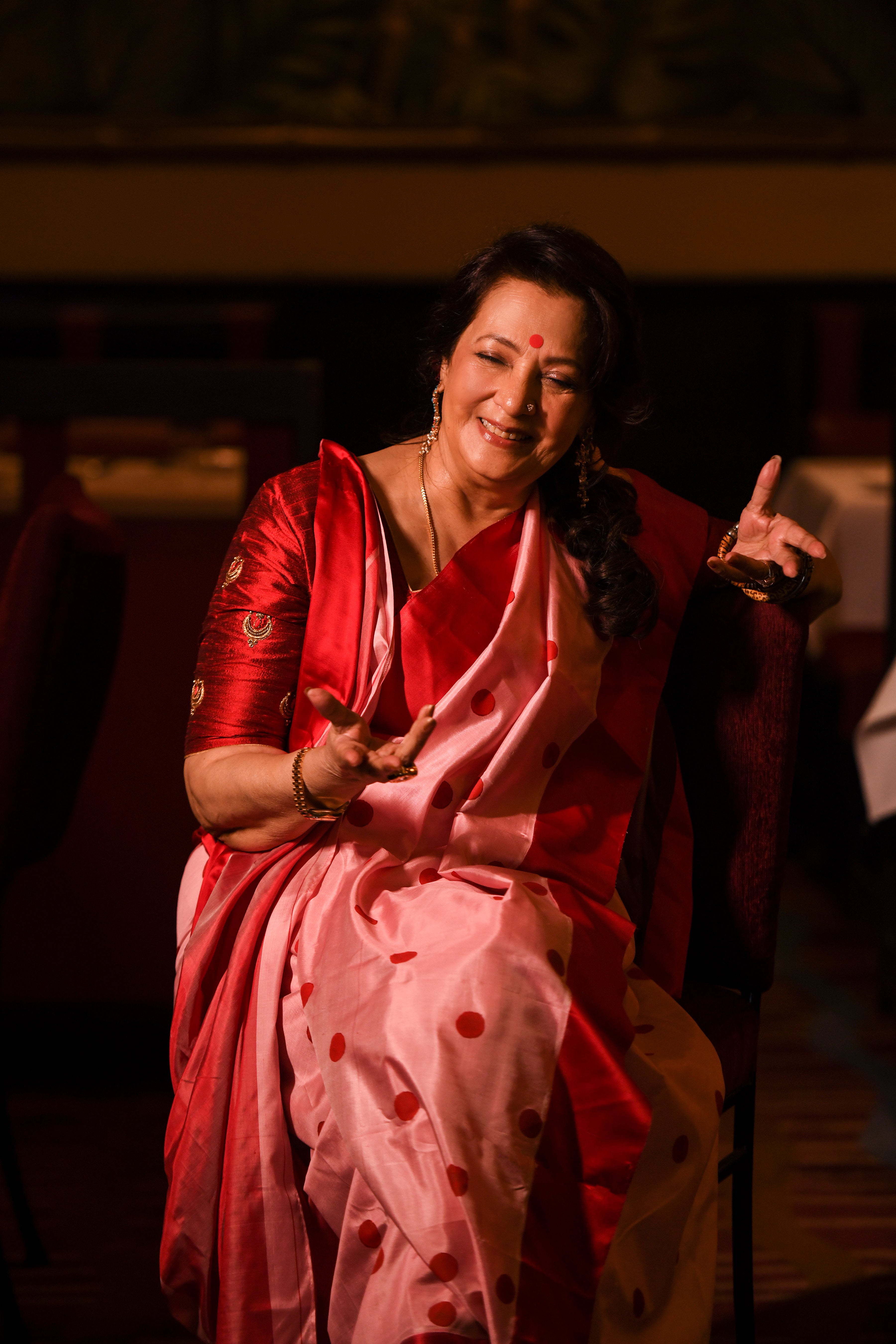 RED VELVET GOROD SAREE