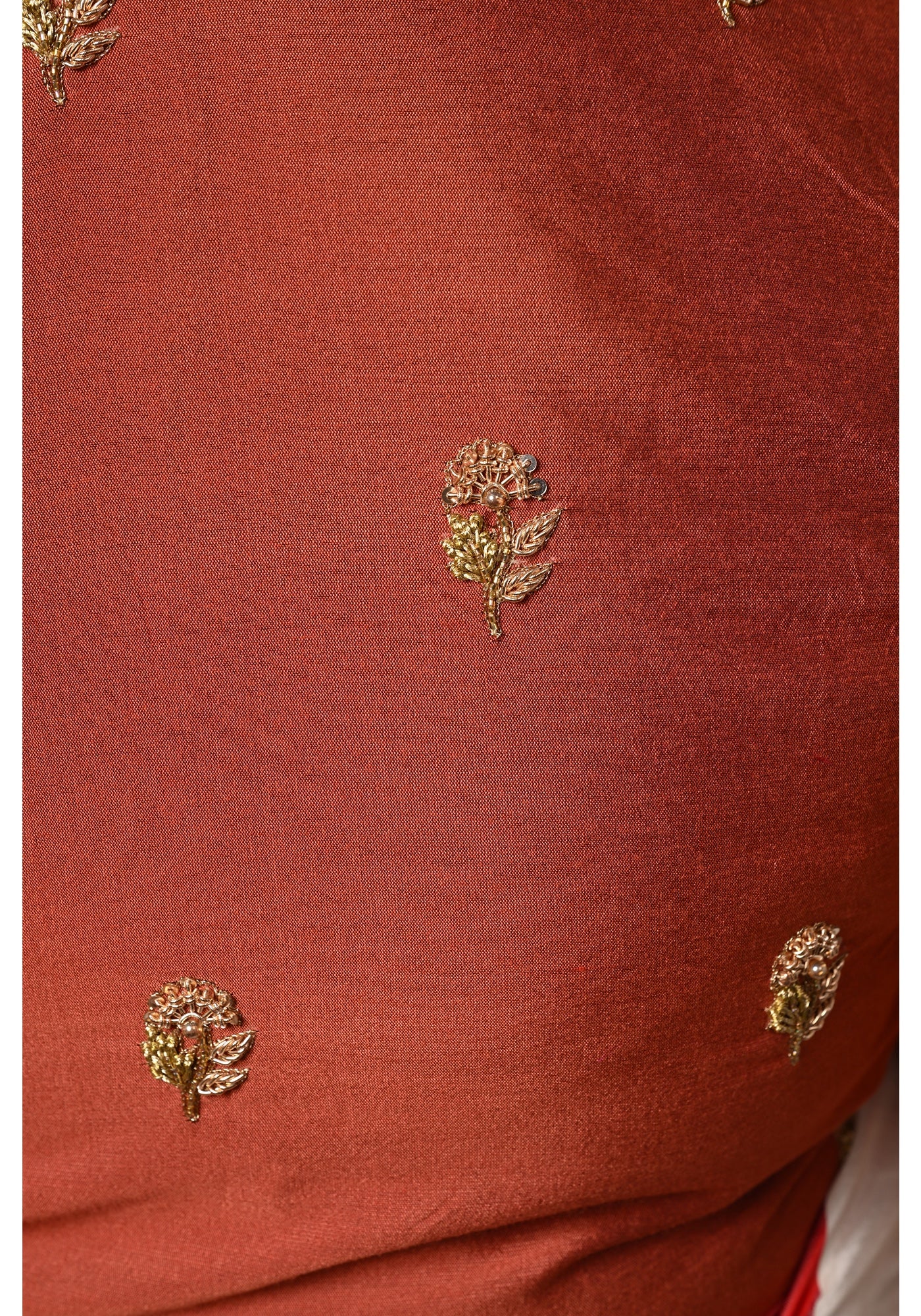 CHANDRAKALA BROWN BLOUSE