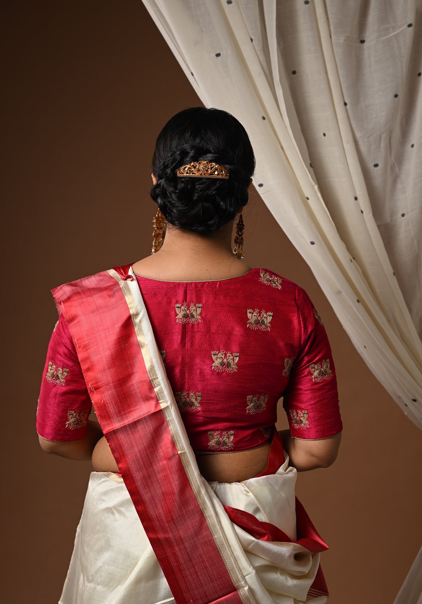 RANI JORA MAYUR BLOUSE