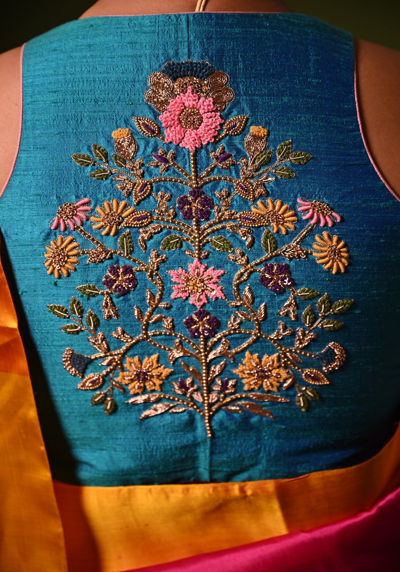 FIROZI MUGHAL TILE TREE BLOUSE