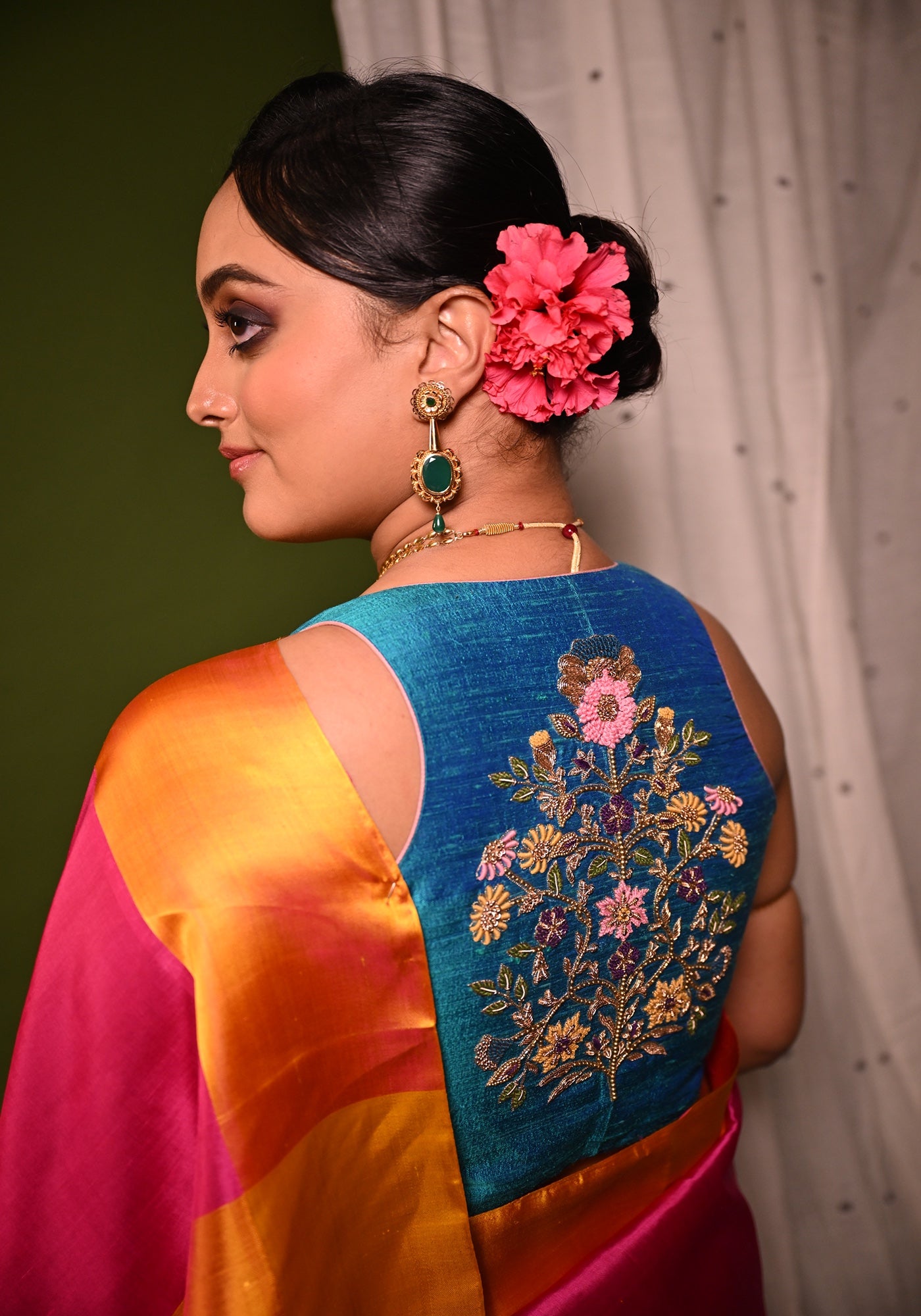 FIROZI MUGHAL TILE TREE BLOUSE