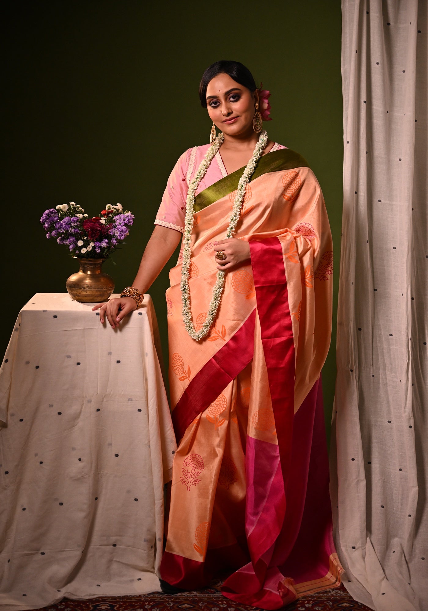 MISHTI DOI-MARIGOLD GOROD SAREE