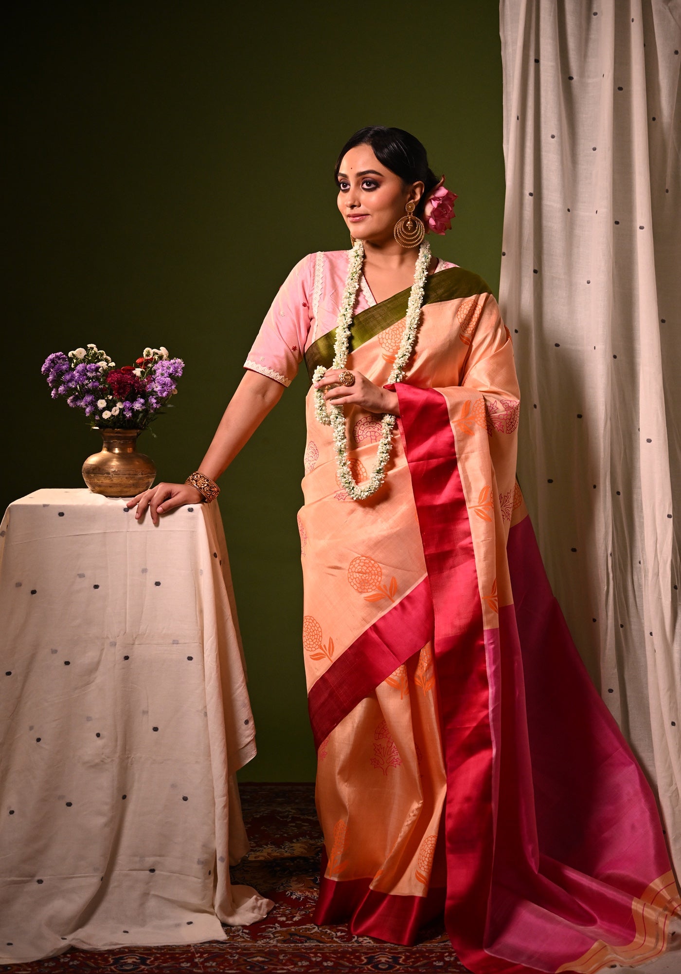 MISHTI DOI-MARIGOLD GOROD SAREE