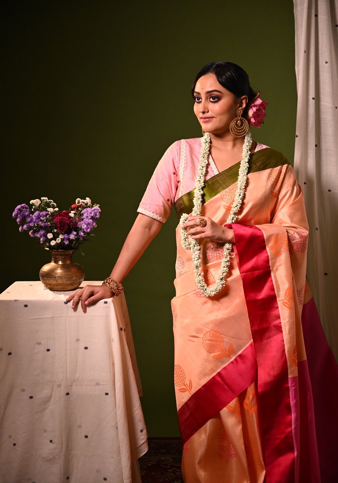 MISHTI DOI-MARIGOLD GOROD SAREE