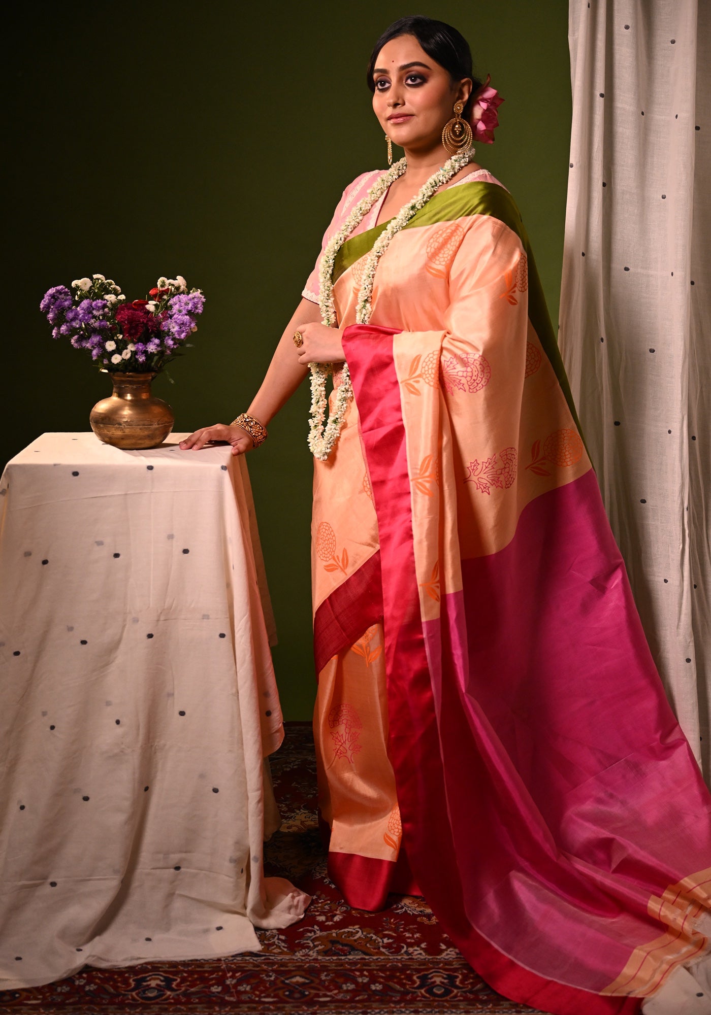 MISHTI DOI-MARIGOLD GOROD SAREE