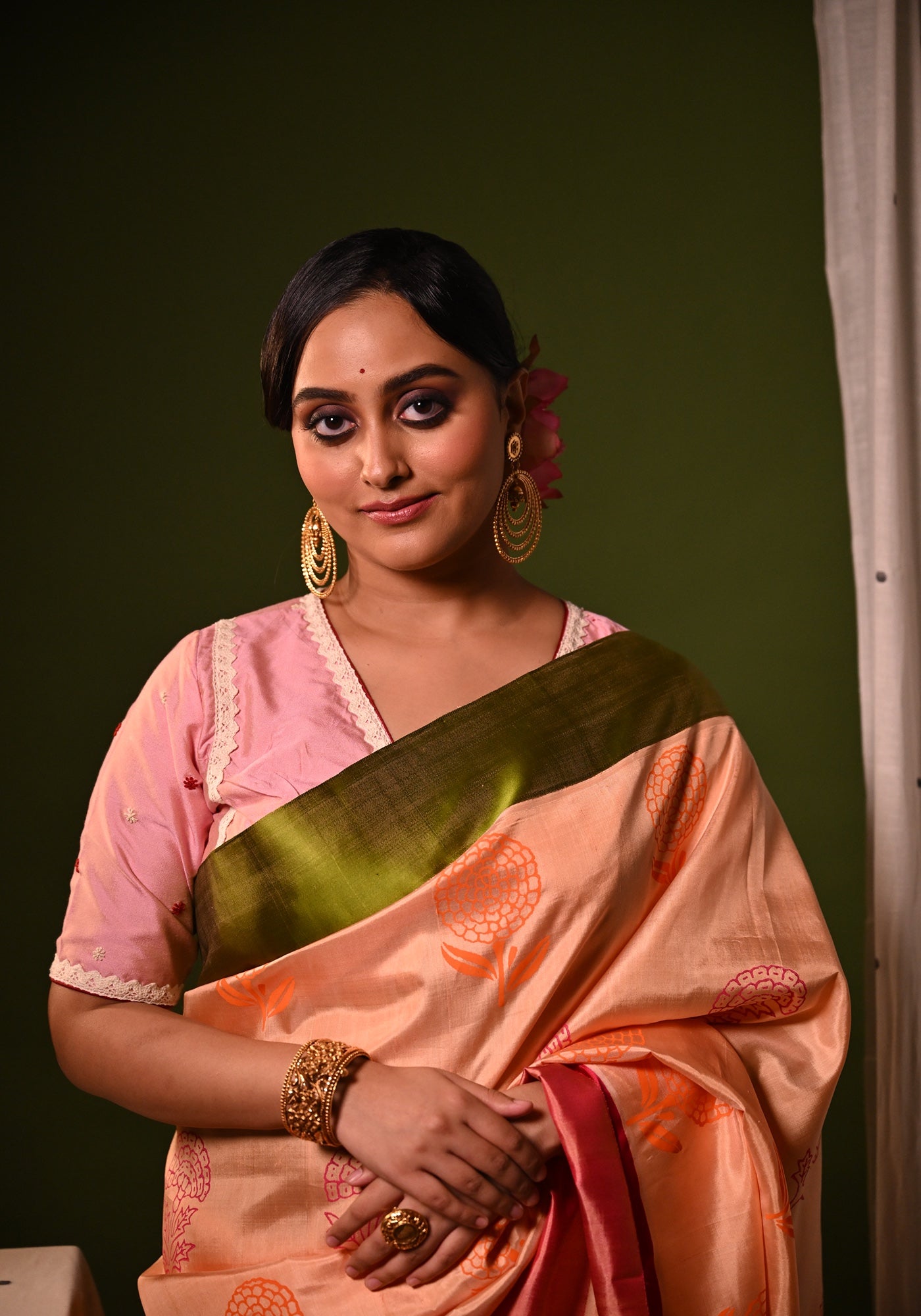 MISHTI DOI-MARIGOLD GOROD SAREE