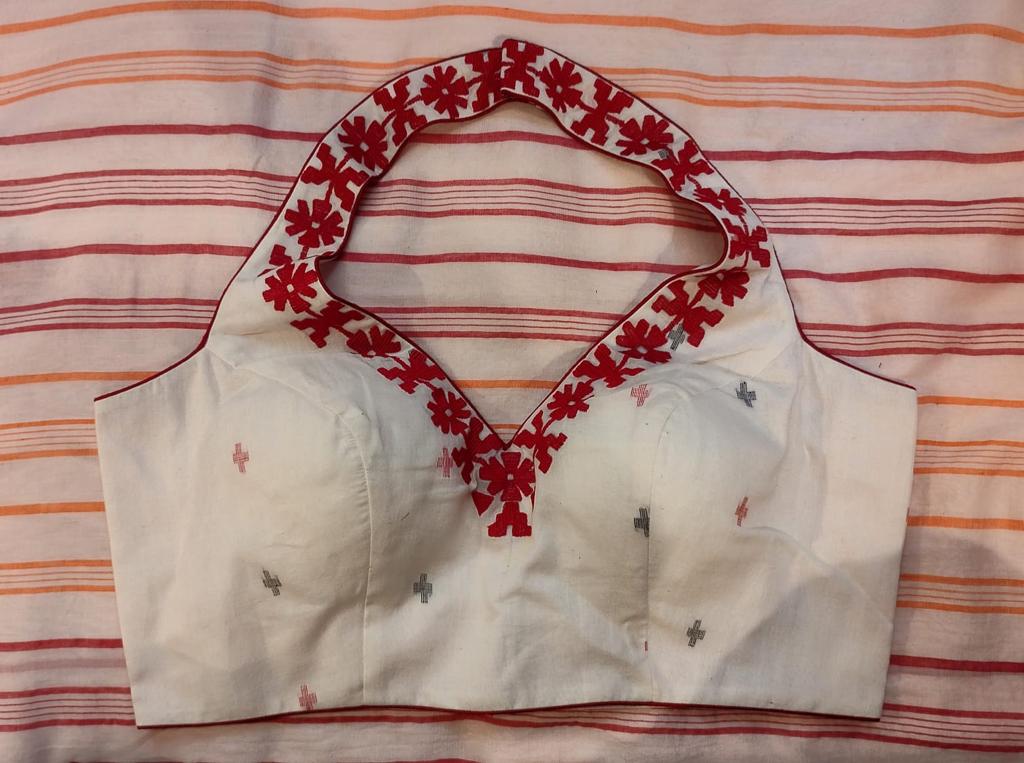 APARNA JAMDANI HALTER BLOUSE