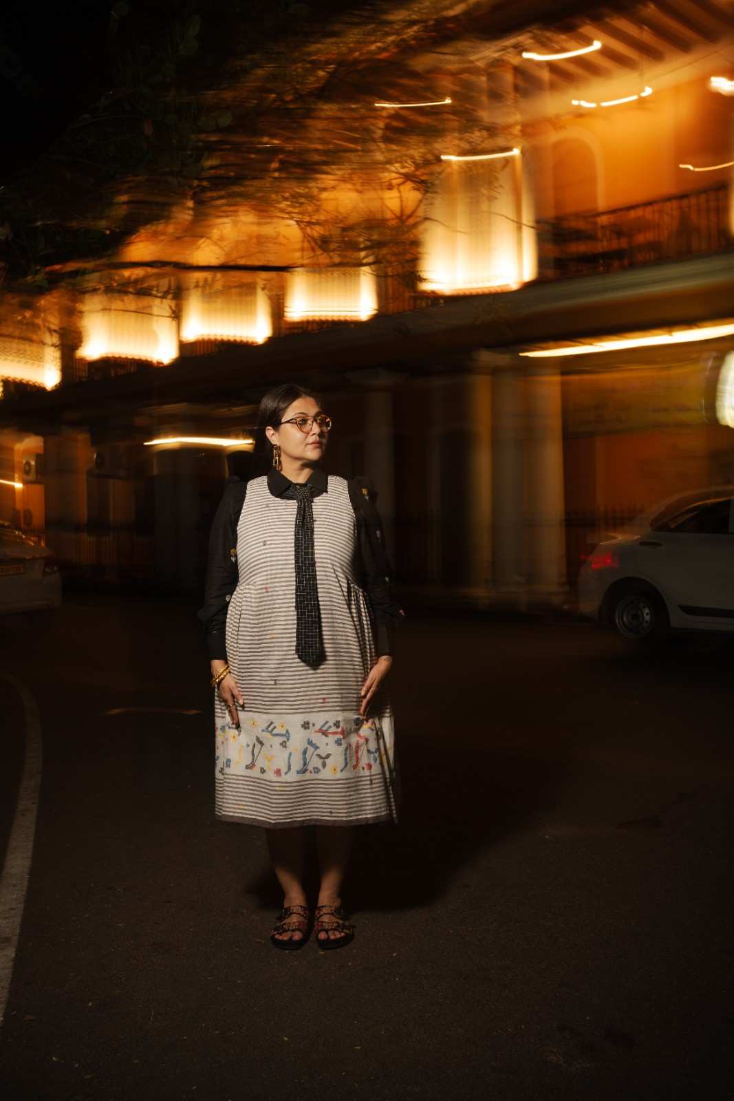 BREAD AND CHOCOLATE TUNIC DRESS