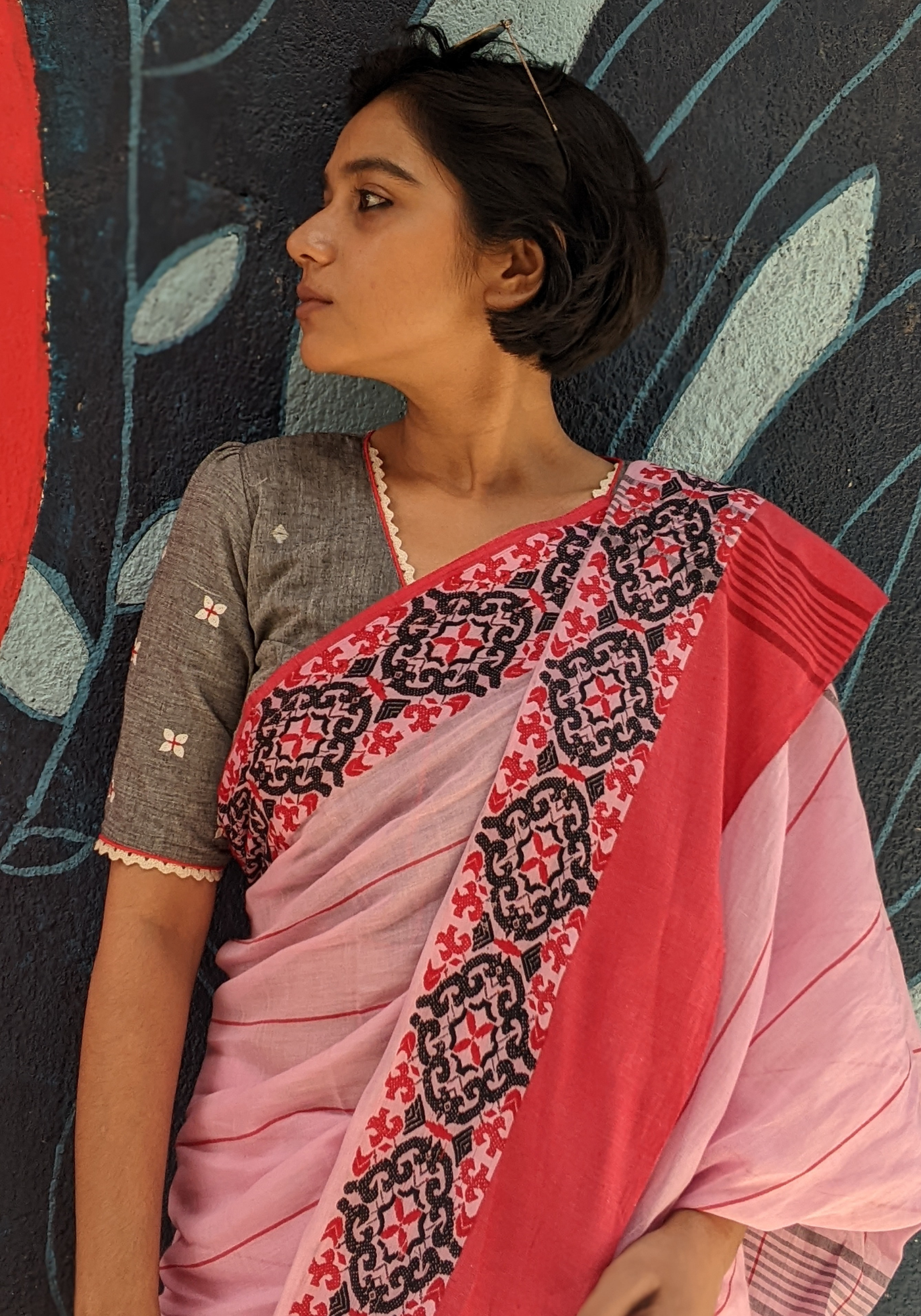 PINK ATHANGUDI (SAREE)