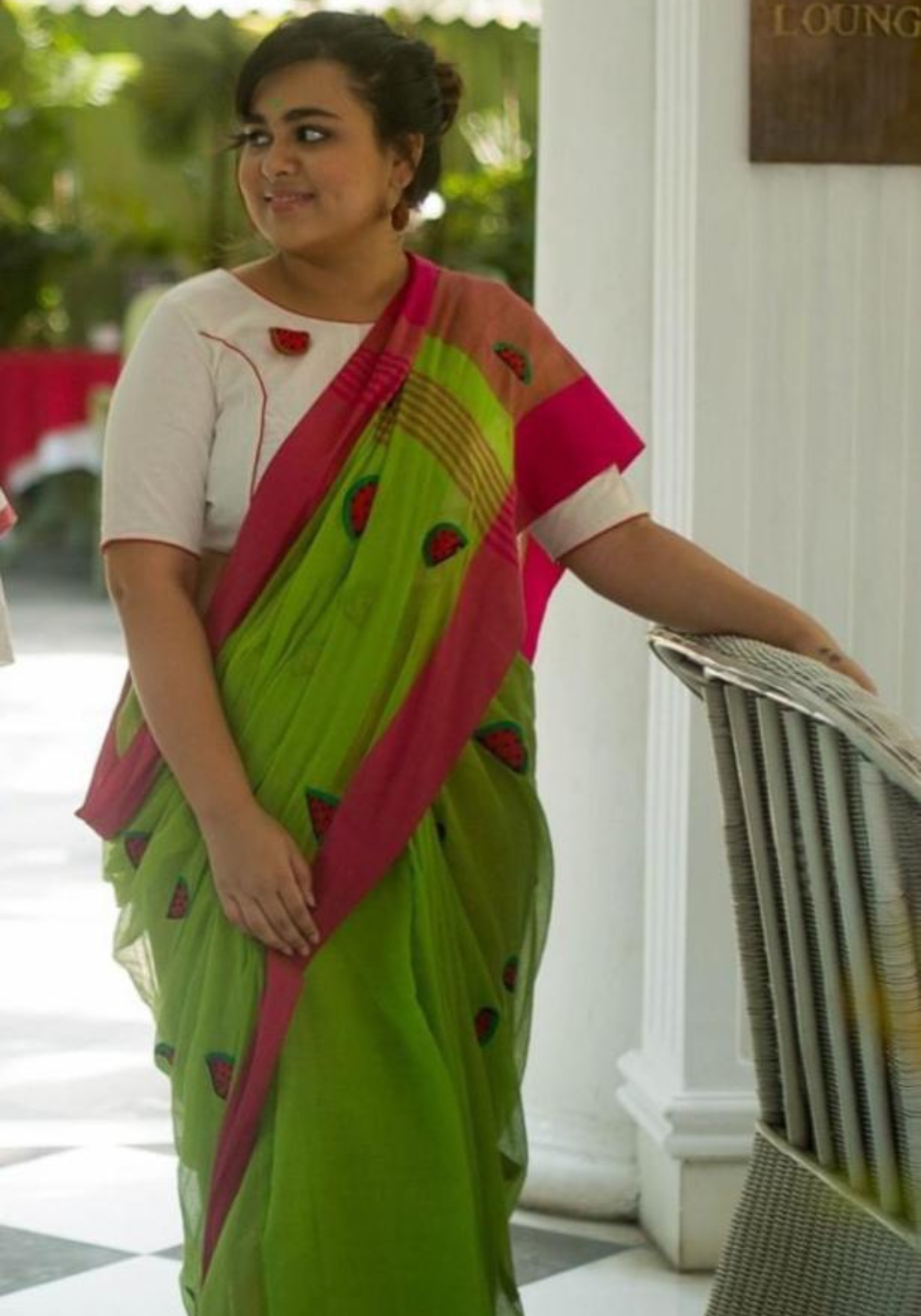 GREEN WATERMELON SAREE