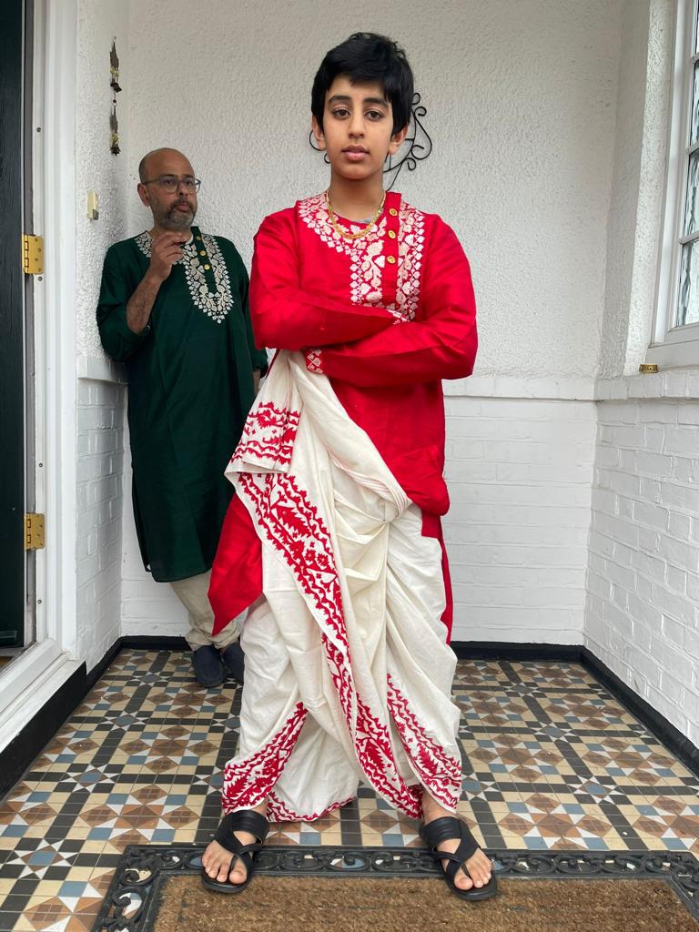 RED KHOKABABU PANJABI