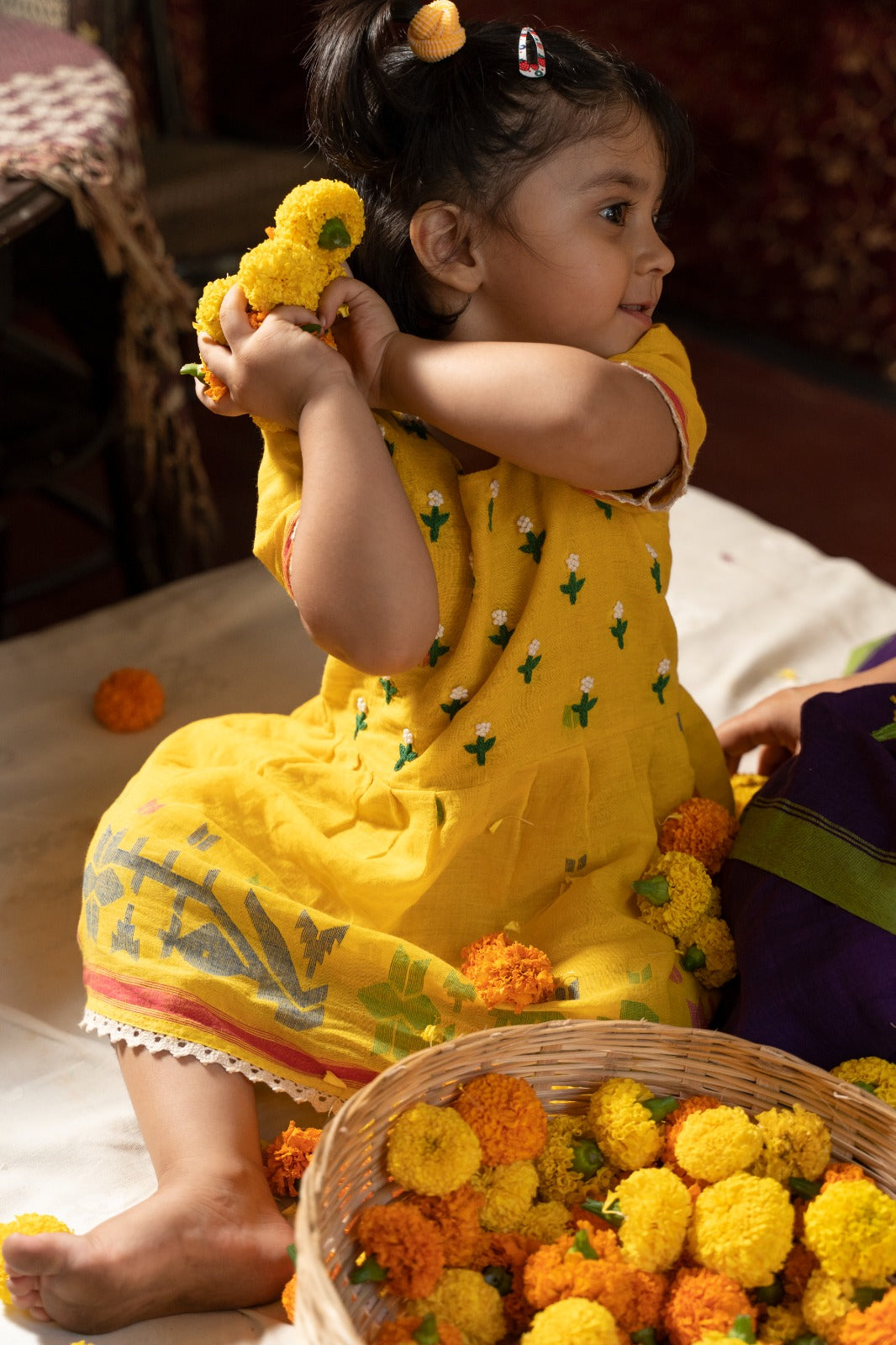 Yellow Bel Phool Jama
