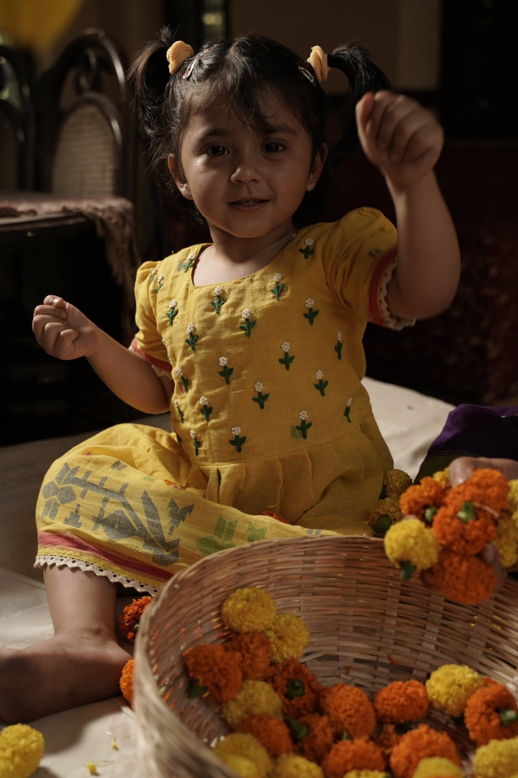 Yellow Bel Phool Jama