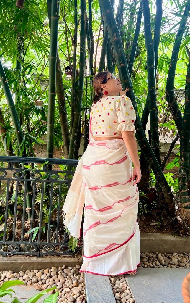 VINTAGE MULTI ROSE BLOUSE
