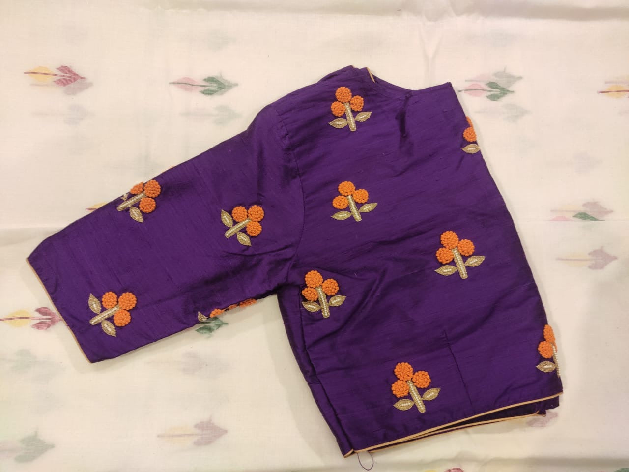 VIOLET MARIGOLD SILK BLOUSE