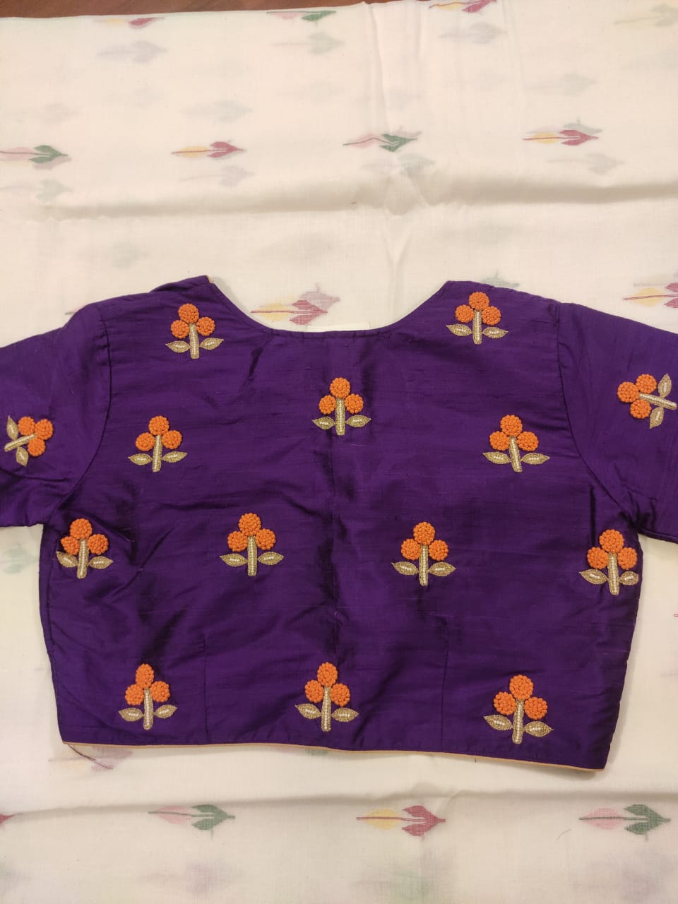VIOLET MARIGOLD SILK BLOUSE