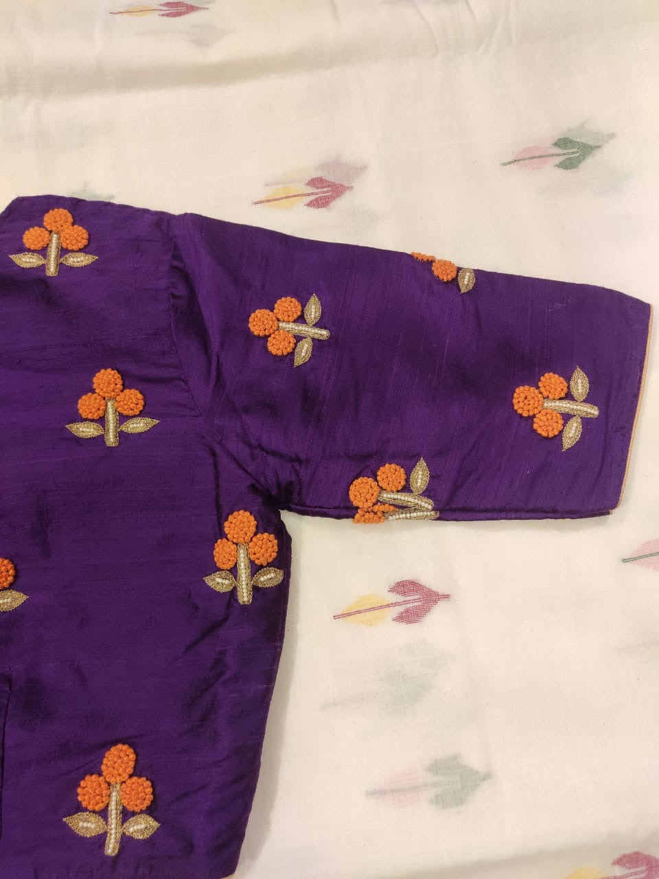 VIOLET MARIGOLD SILK BLOUSE