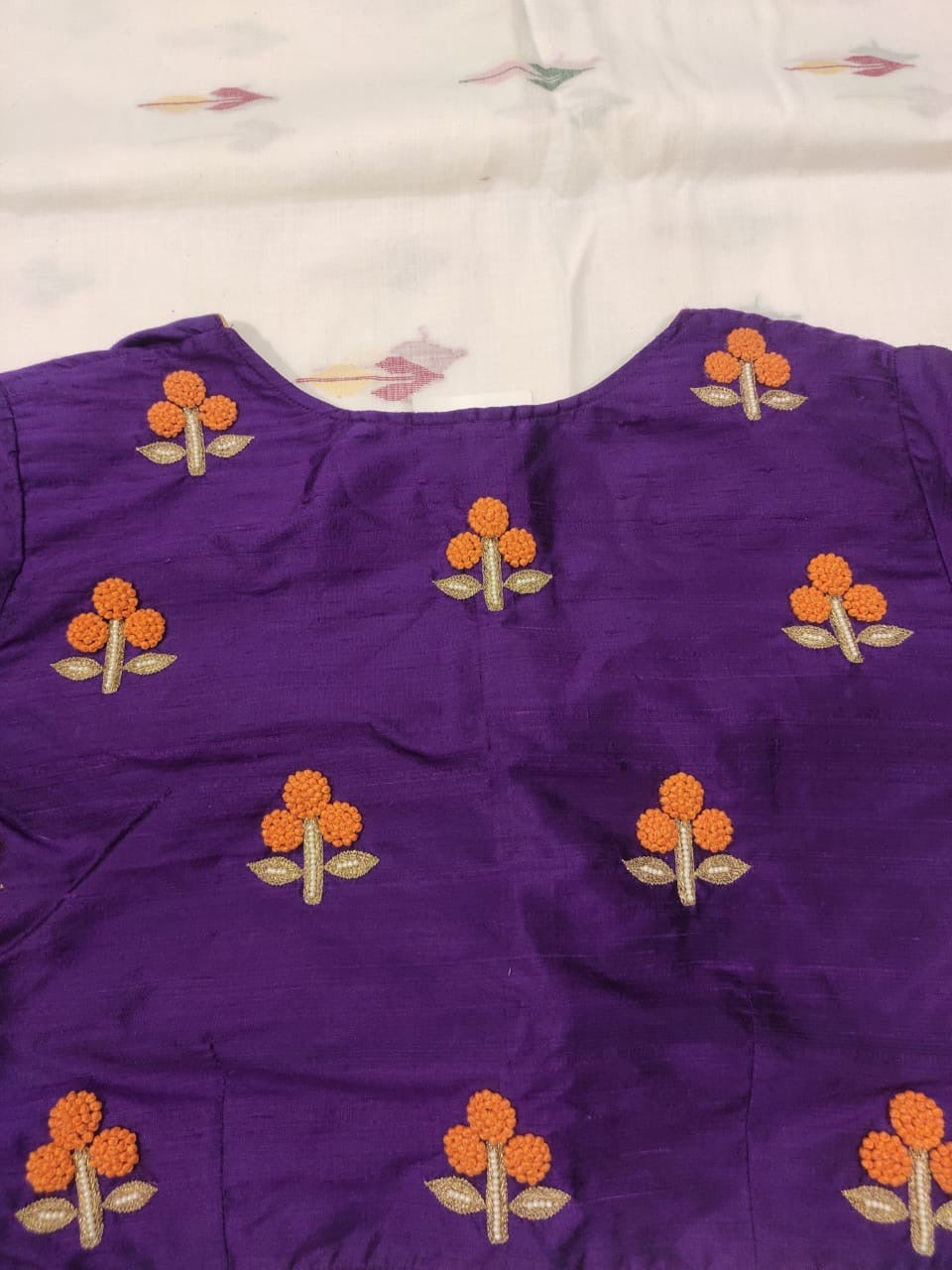 VIOLET MARIGOLD SILK BLOUSE