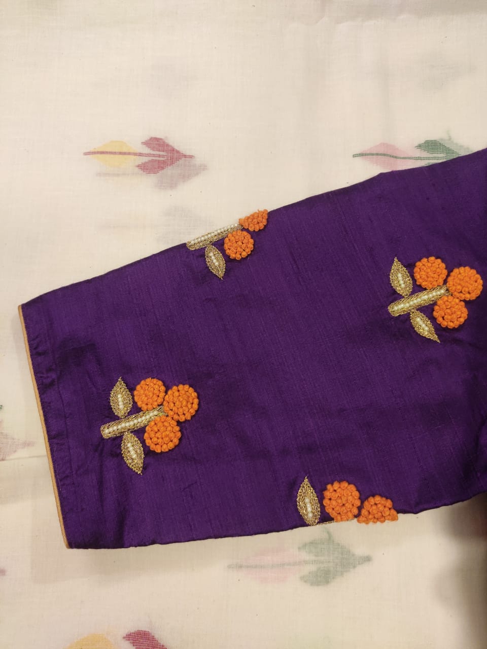 VIOLET MARIGOLD SILK BLOUSE