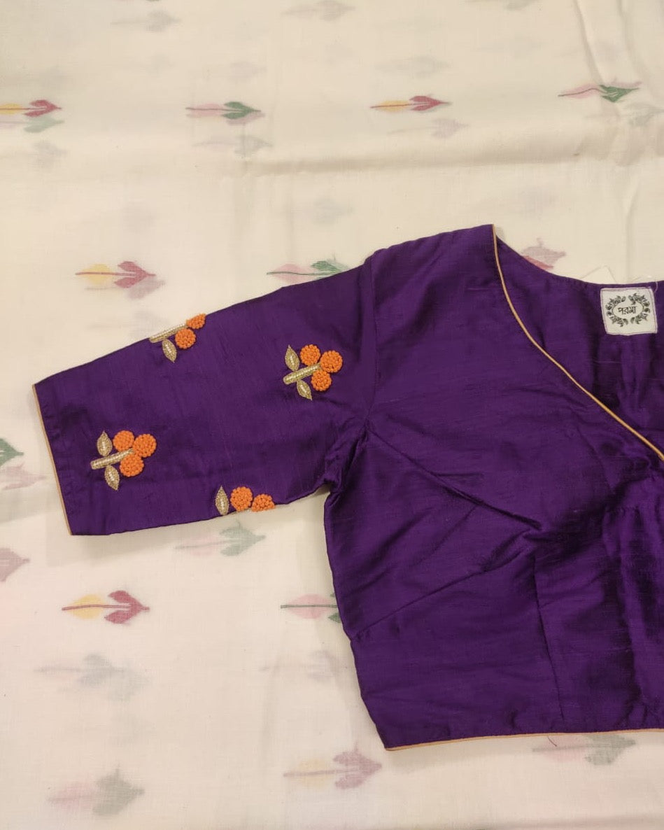 VIOLET MARIGOLD SILK BLOUSE