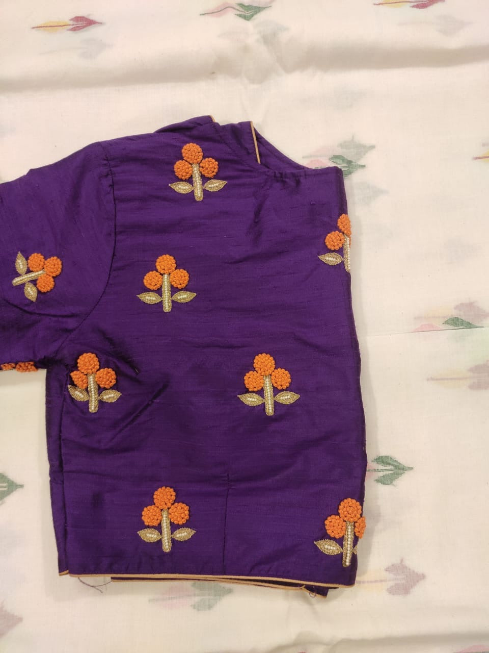 VIOLET MARIGOLD SILK BLOUSE