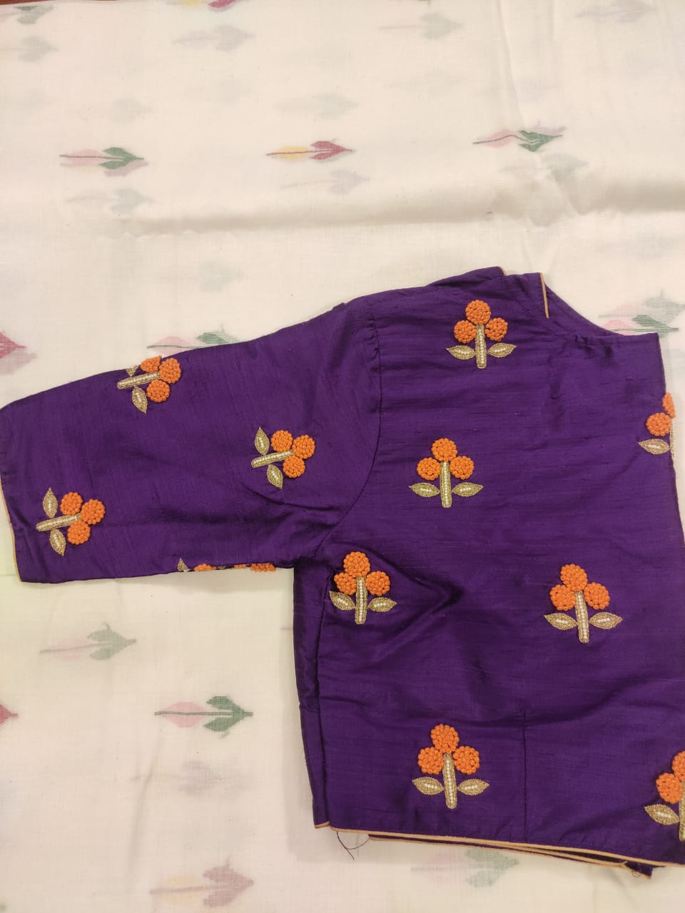 VIOLET MARIGOLD SILK BLOUSE