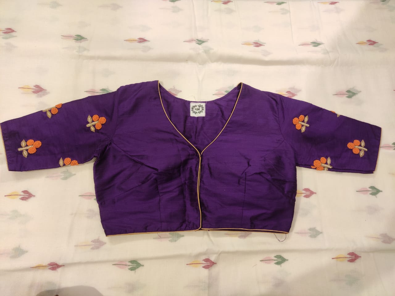 VIOLET MARIGOLD SILK BLOUSE