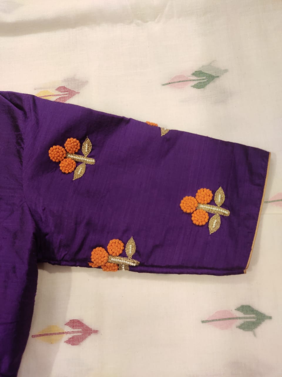 VIOLET MARIGOLD SILK BLOUSE