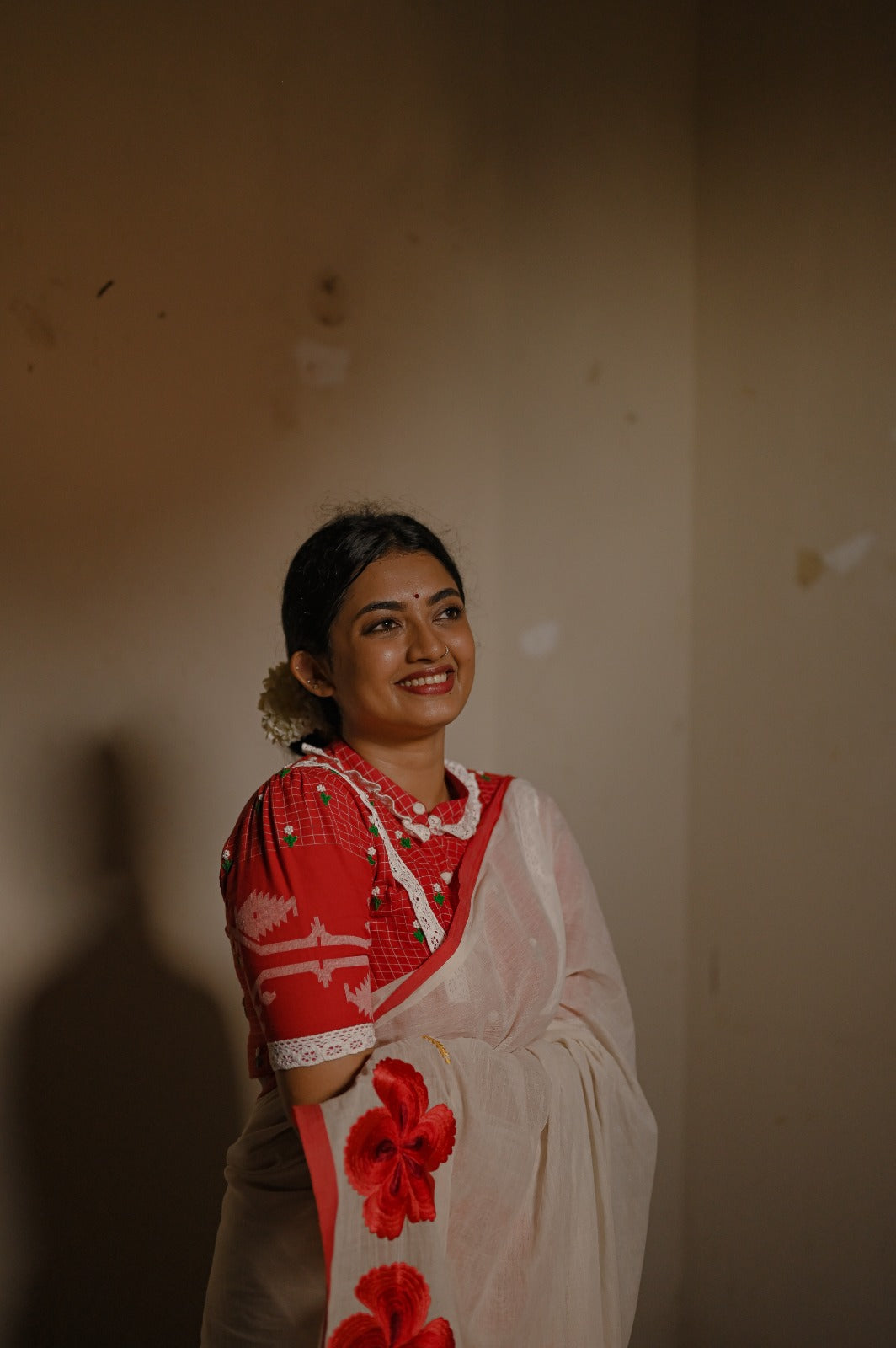 MALLI POO JAMDANI BLOUSE