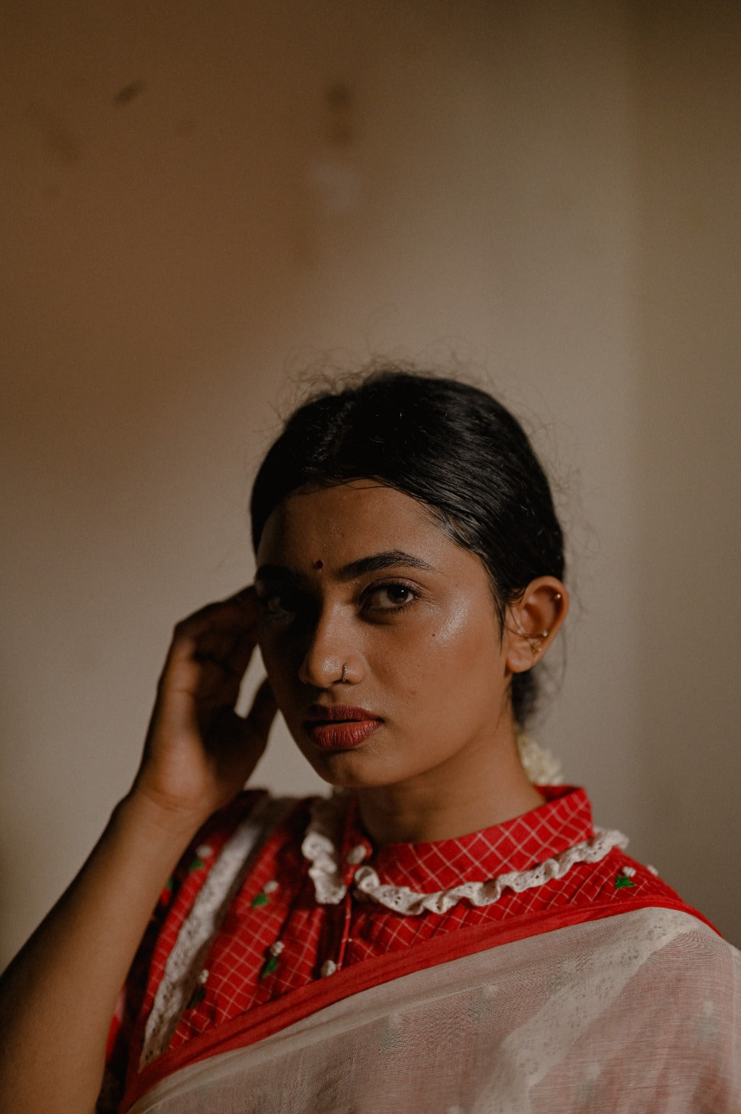 MALLI POO JAMDANI BLOUSE