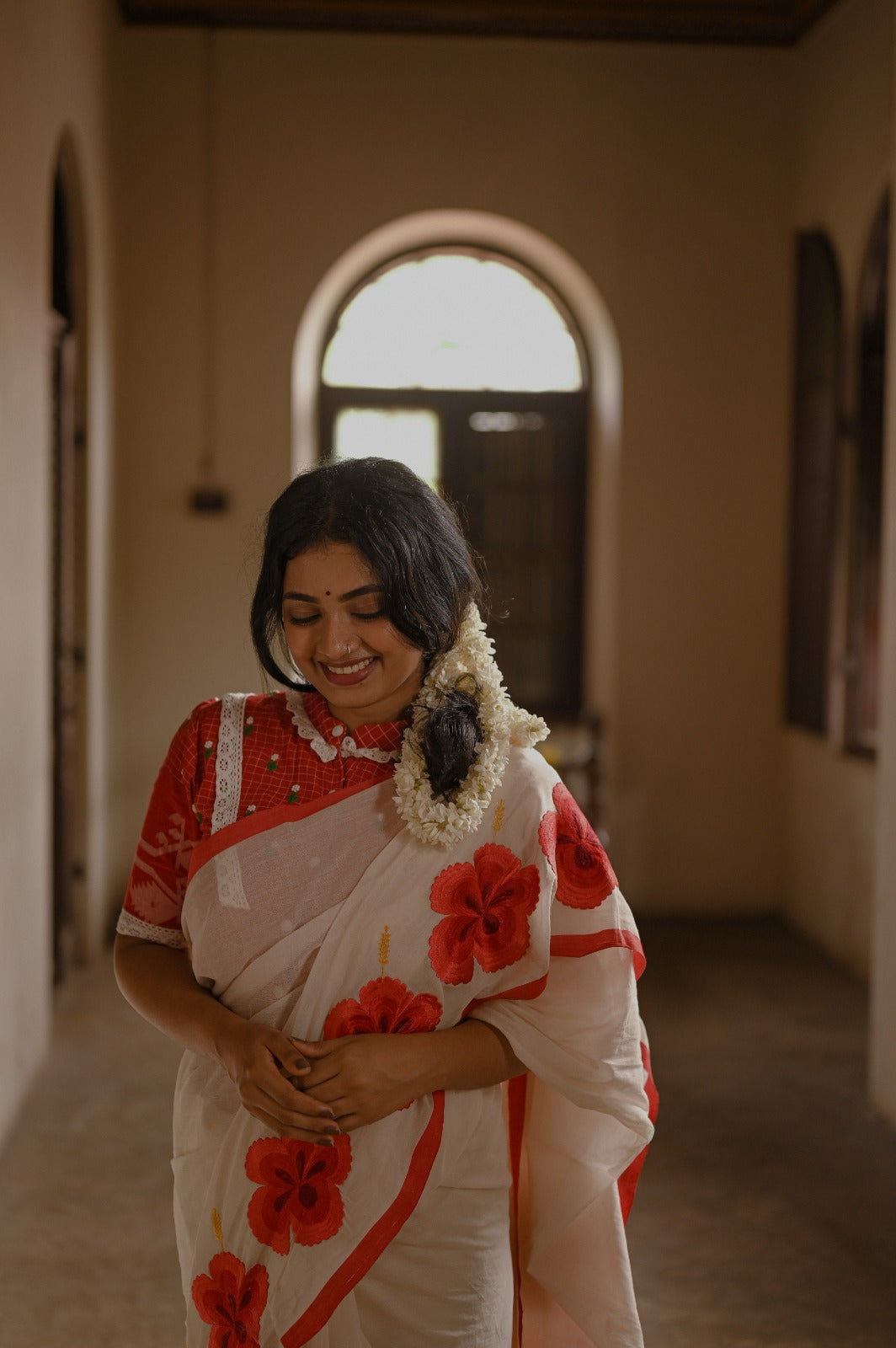 MALLI POO JAMDANI BLOUSE