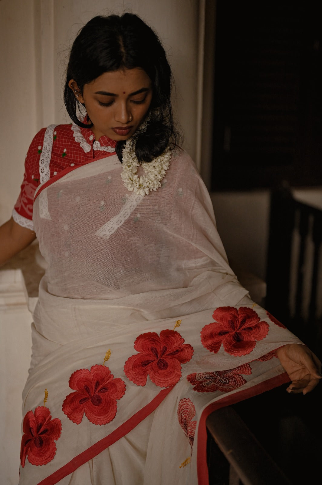 CHEMBARATHI (HIBISCUS) SAREE