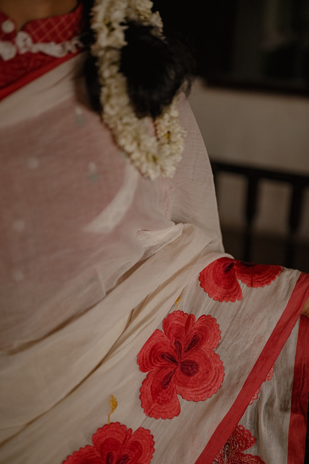 CHEMBARATHI (HIBISCUS) SAREE