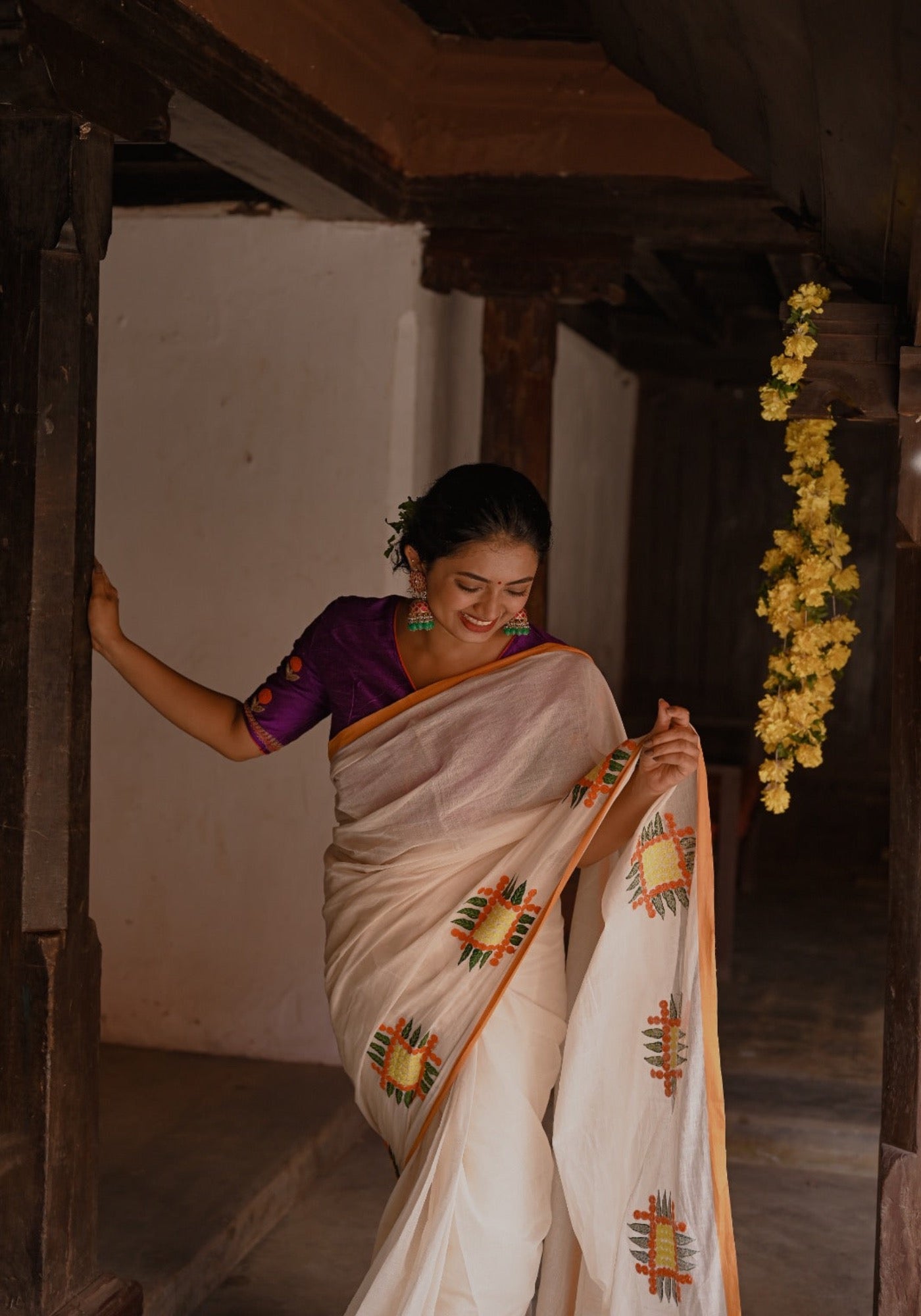 ONAM POOKKALAM SAREE