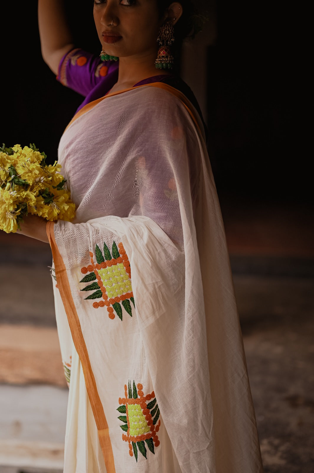 ONAM POOKKALAM SAREE