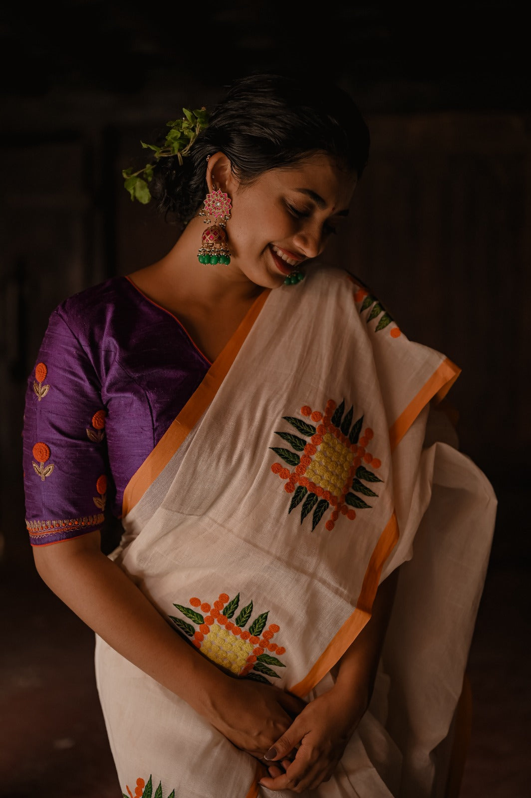 ONAM POOKKALAM SAREE