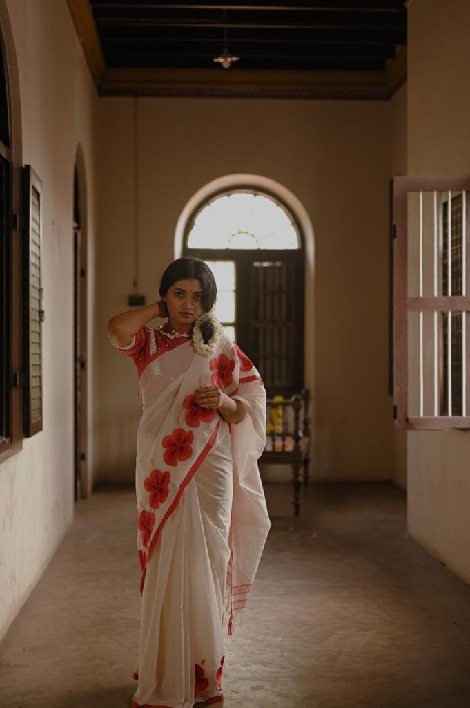 CHEMBARATHI (HIBISCUS) SAREE