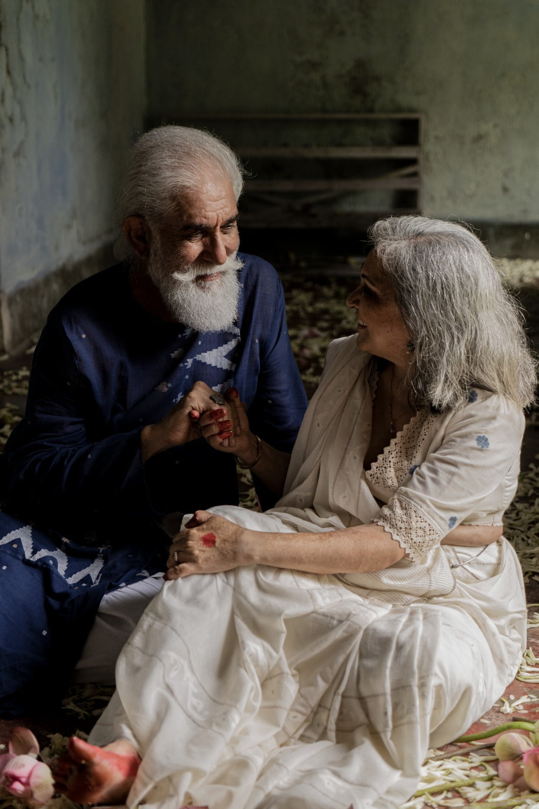 INDIGO ANGRAKHA KURTA