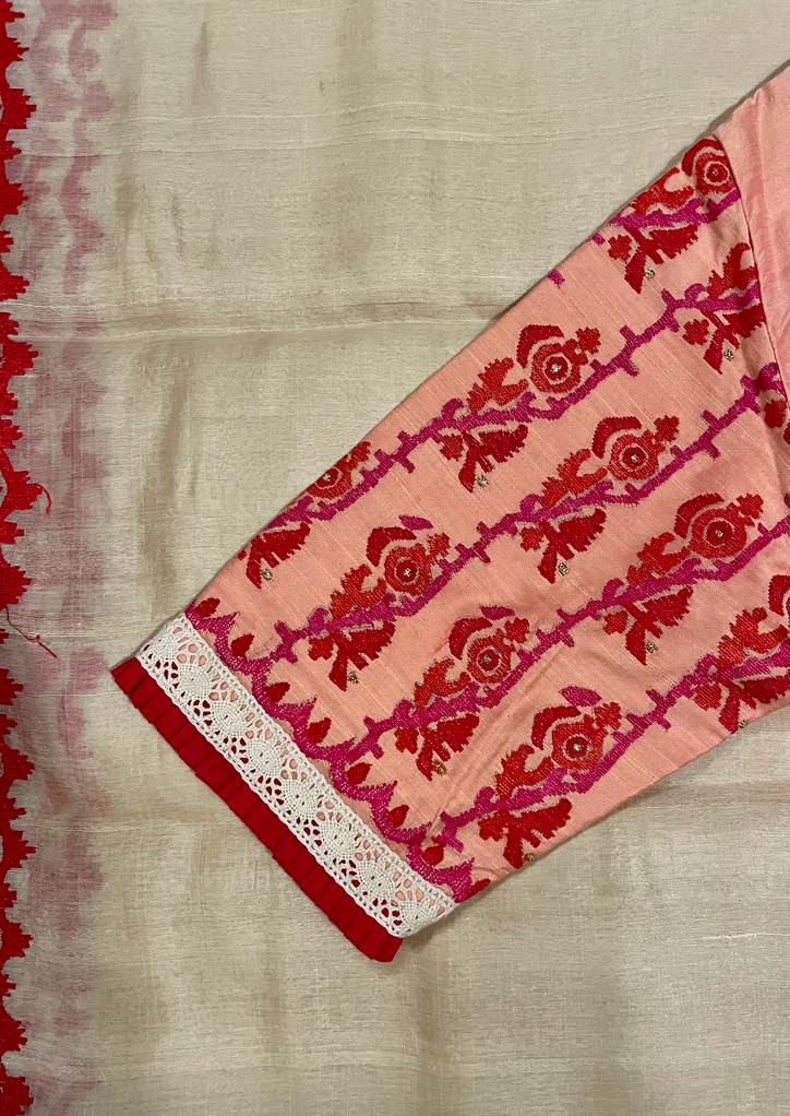 GOLAP BAGAN PEACH BLOUSE