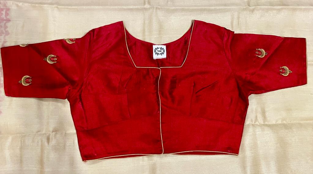 FLY ME TO THE MOON (MAROON) BLOUSE