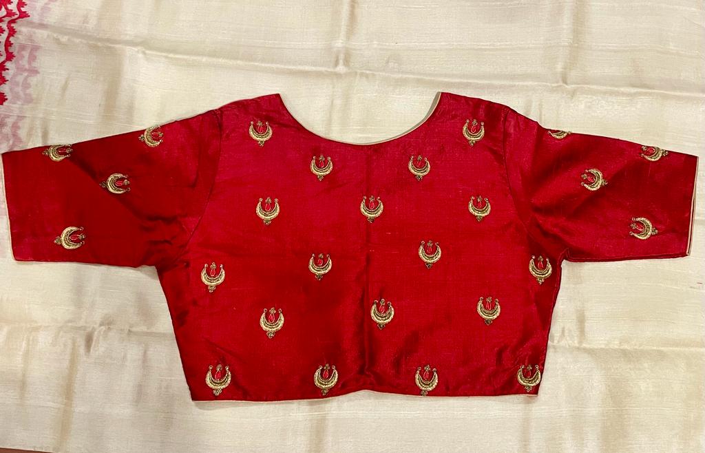 FLY ME TO THE MOON (MAROON) BLOUSE