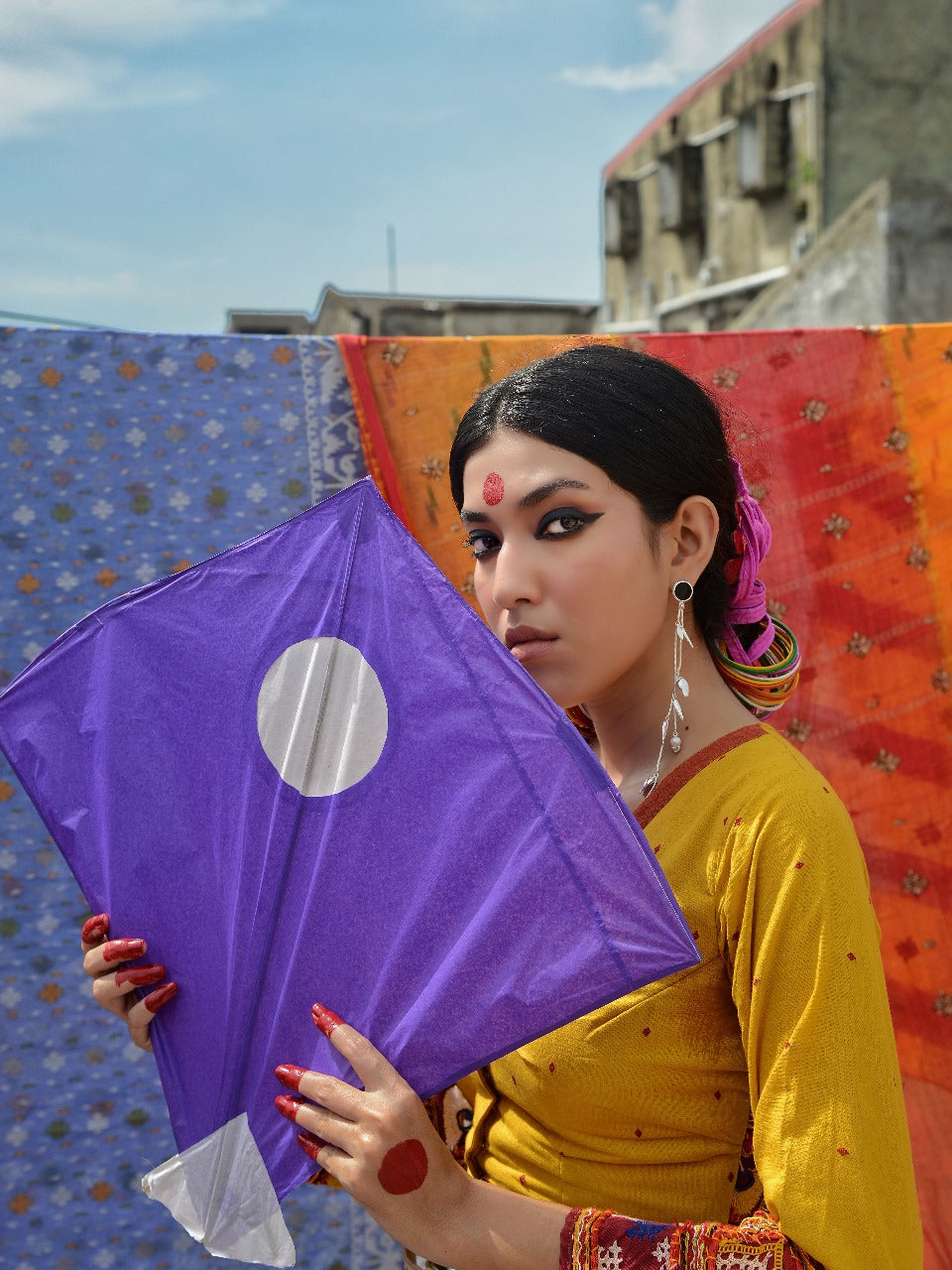 YELLOW KUTCH FULL SLEEVE BLOUSE