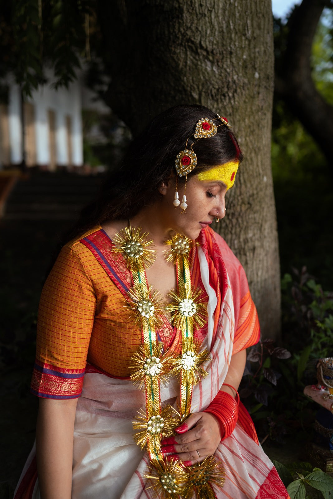LAAL KOMOLA MAHA PAAR SAREE
