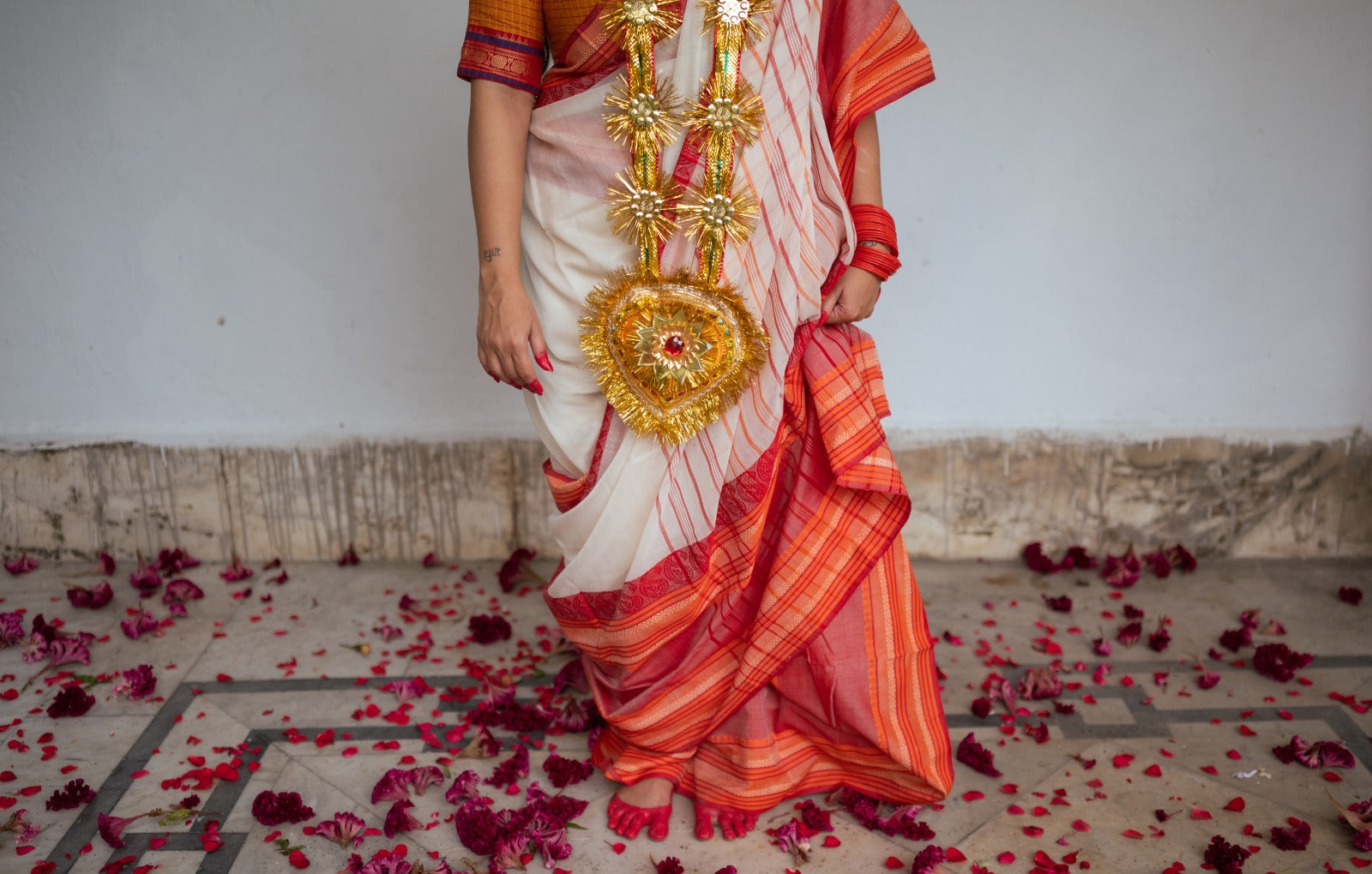 LAAL KOMOLA MAHA PAAR SAREE