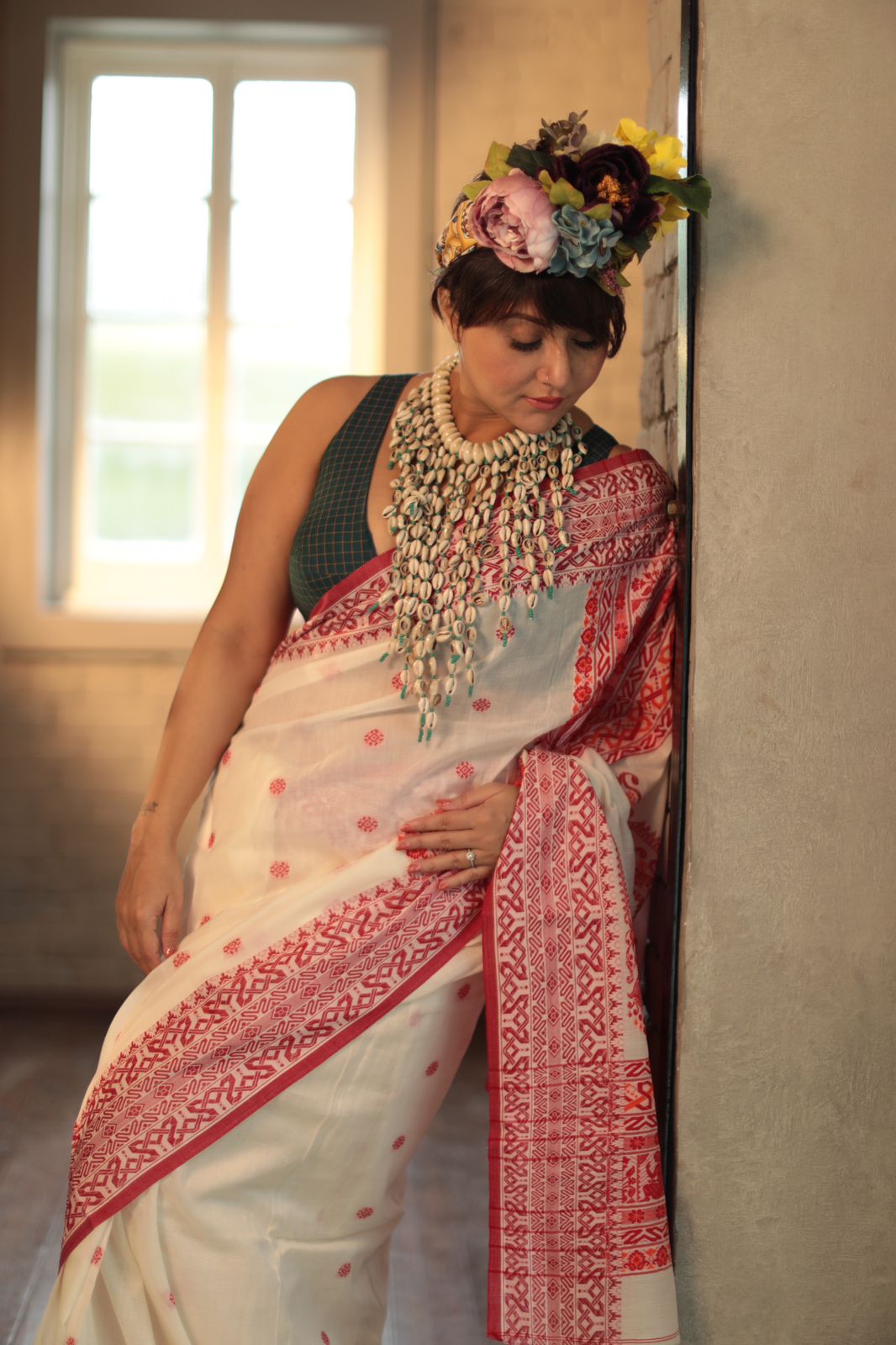 BALUCHARI MOTIF TANT SAREE